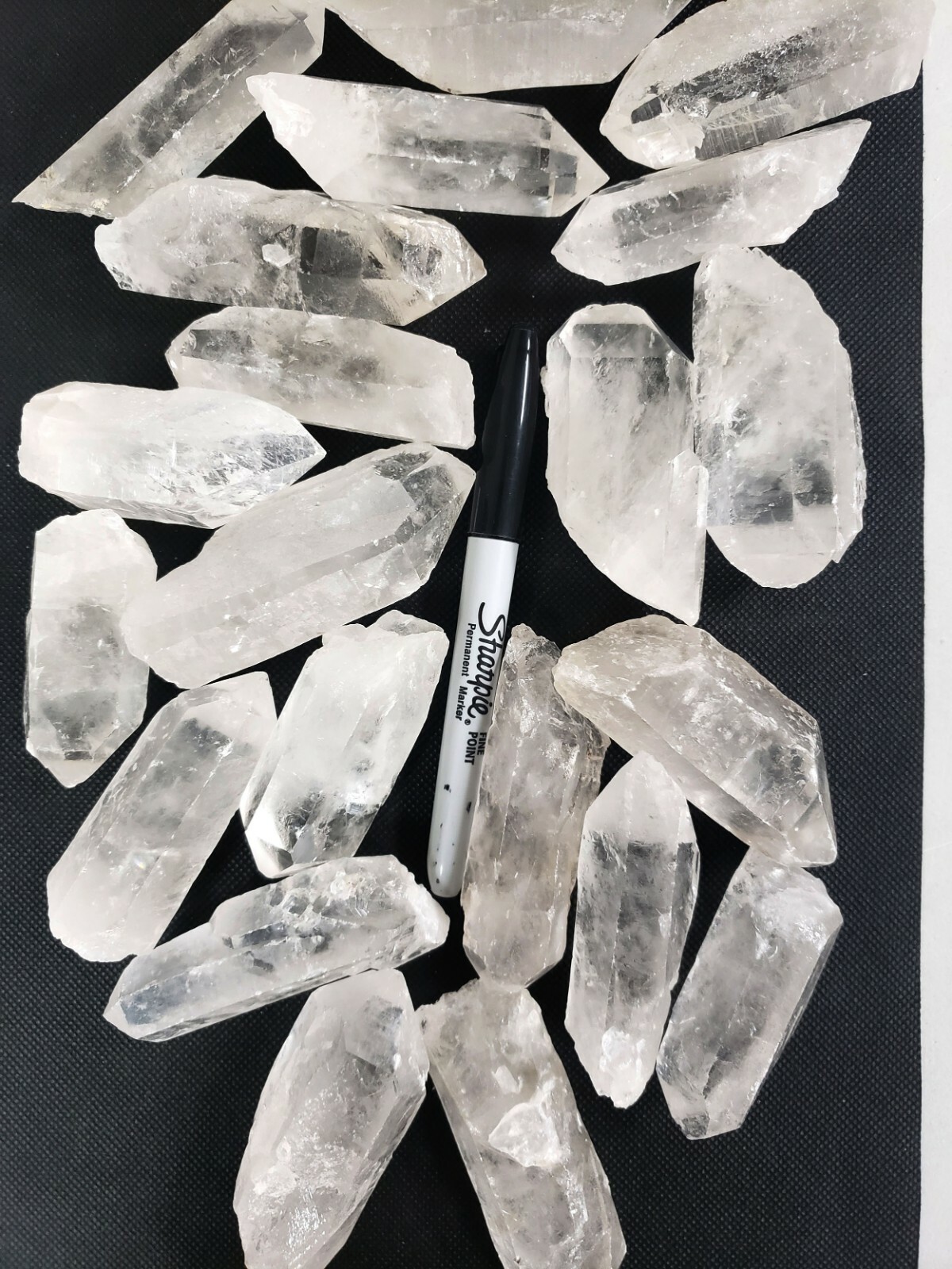 LARGE QUARTZ POINTS – SET OF 4 – Quartz Crystal Points from Brazil