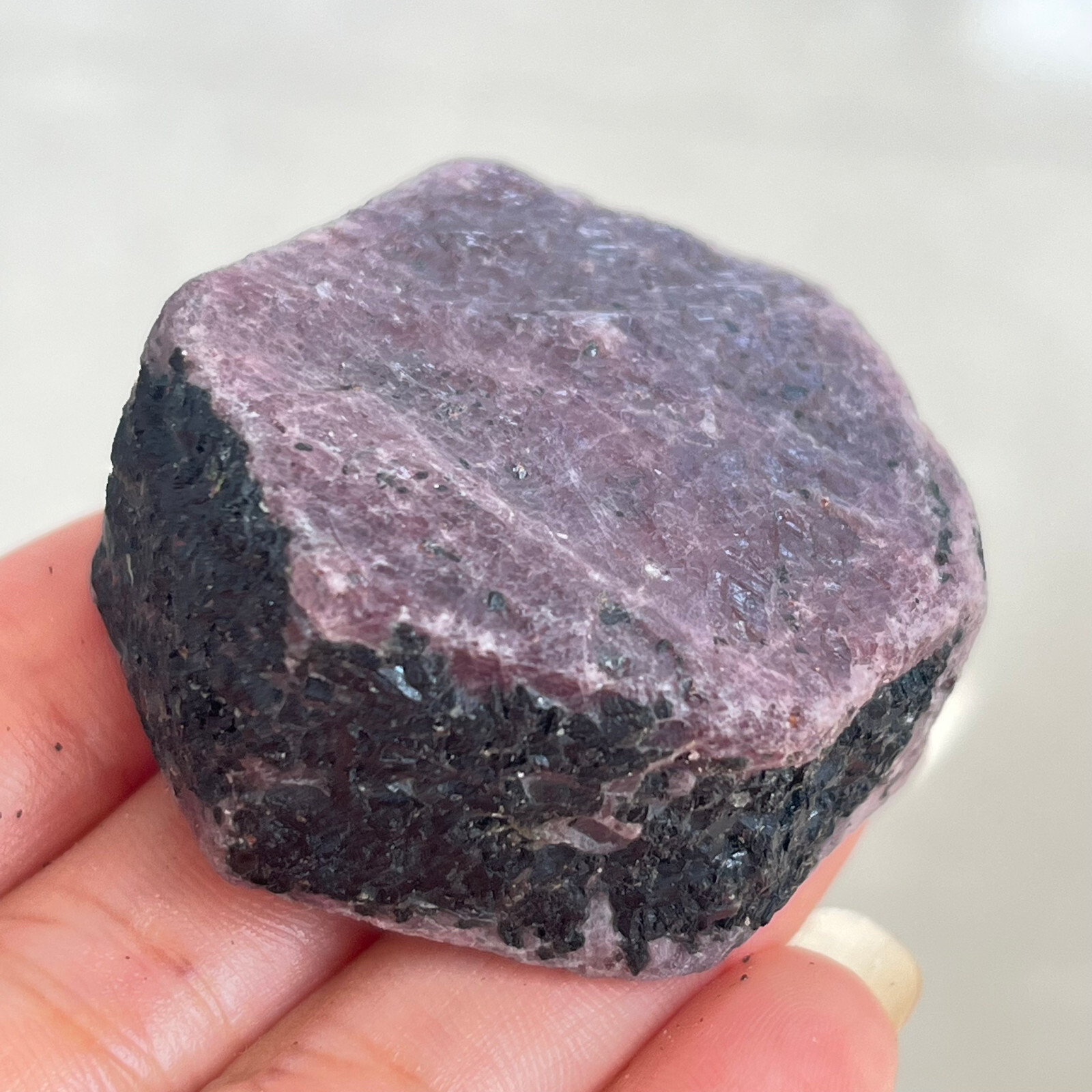 124g Natural Red Corundum Ruby Crystal Rough Mineral Specimen MD10