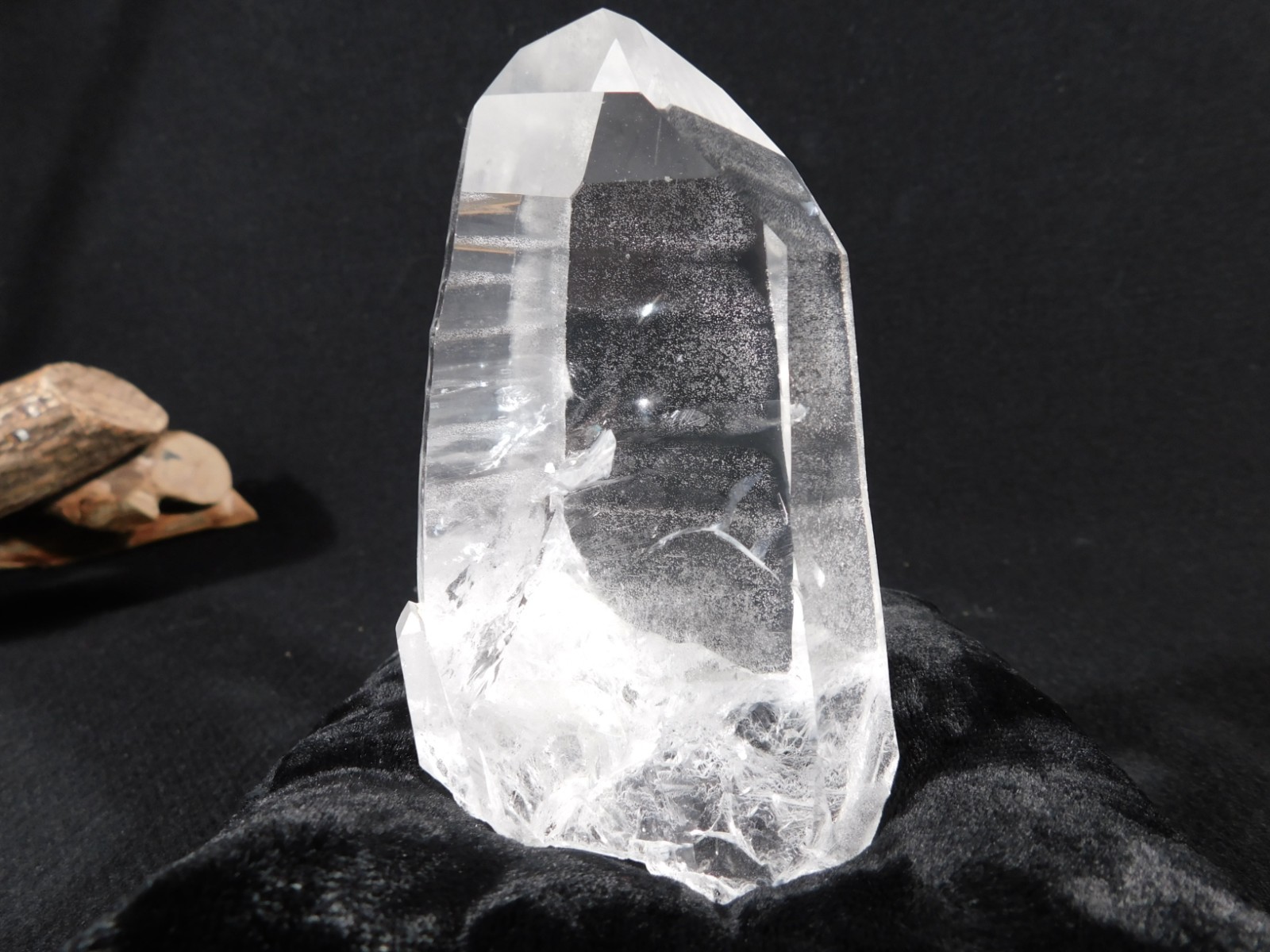 LARGER! SUPER Translucent LEMURIAN Quartz Crystal From Brazil 303gr