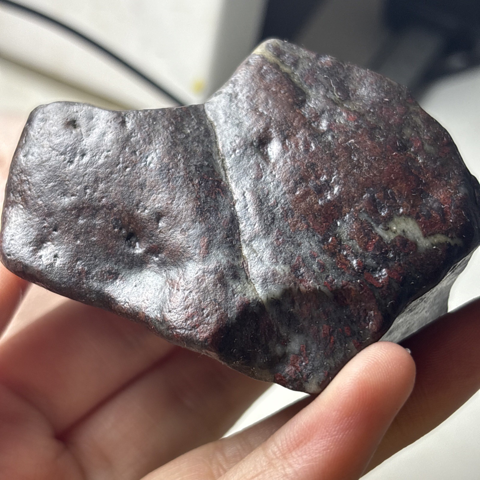187g Natural Iddingsite meteorite specimen raw stone from China a2