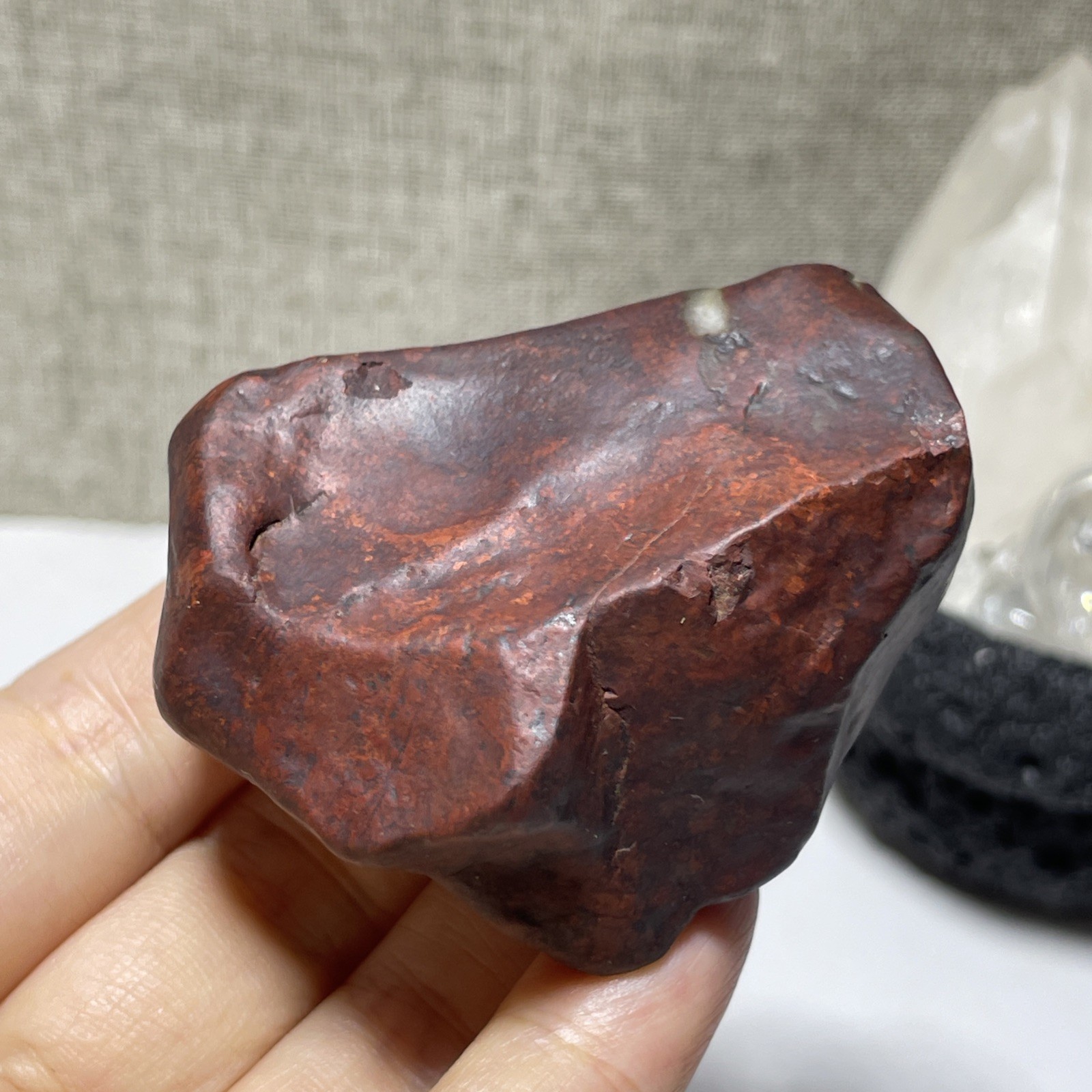 124g Natural Iddingsite meteorite specimen raw stone from China a6228