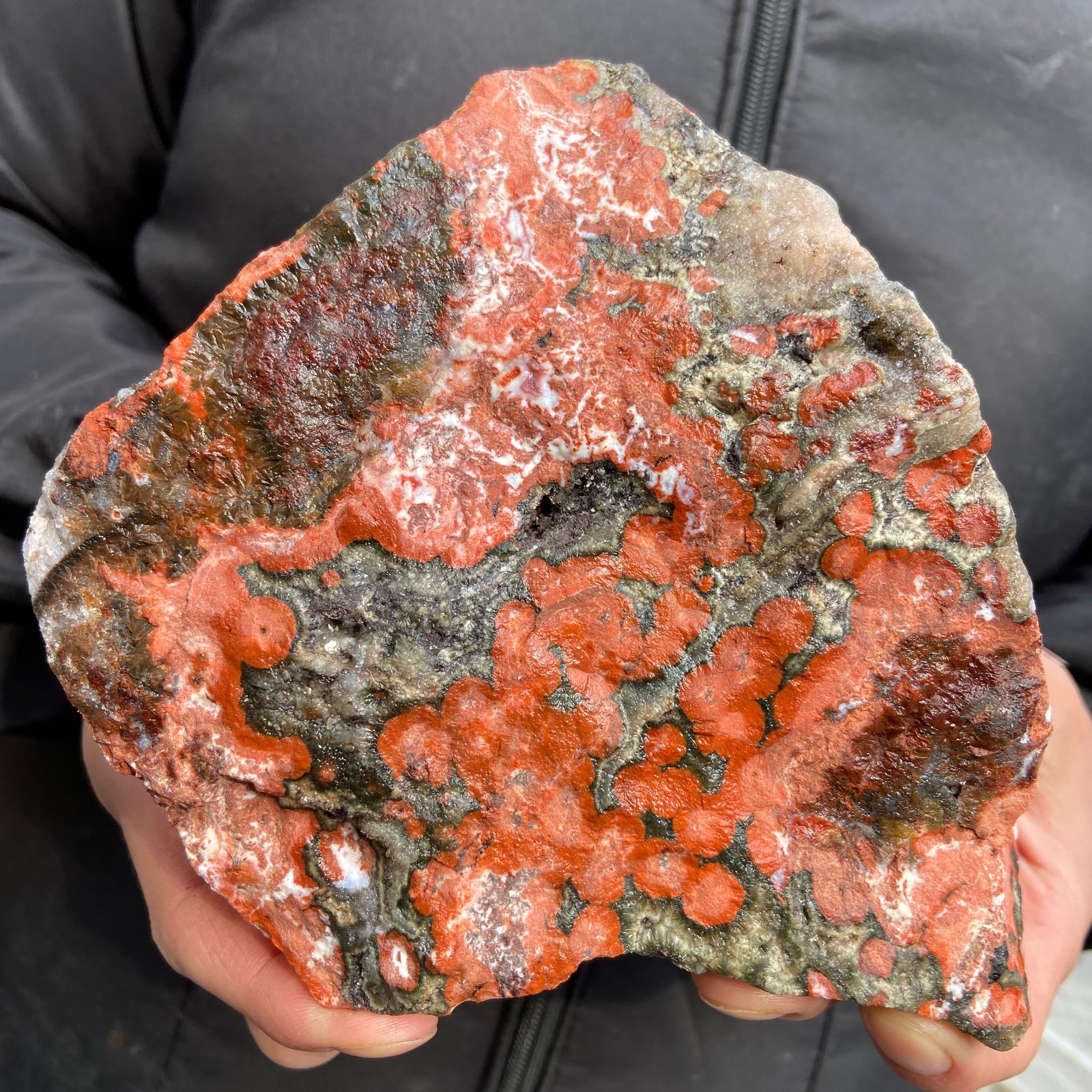 3.4lb Natural colourful ocean jasper raw stone crystal rough mineral specimen