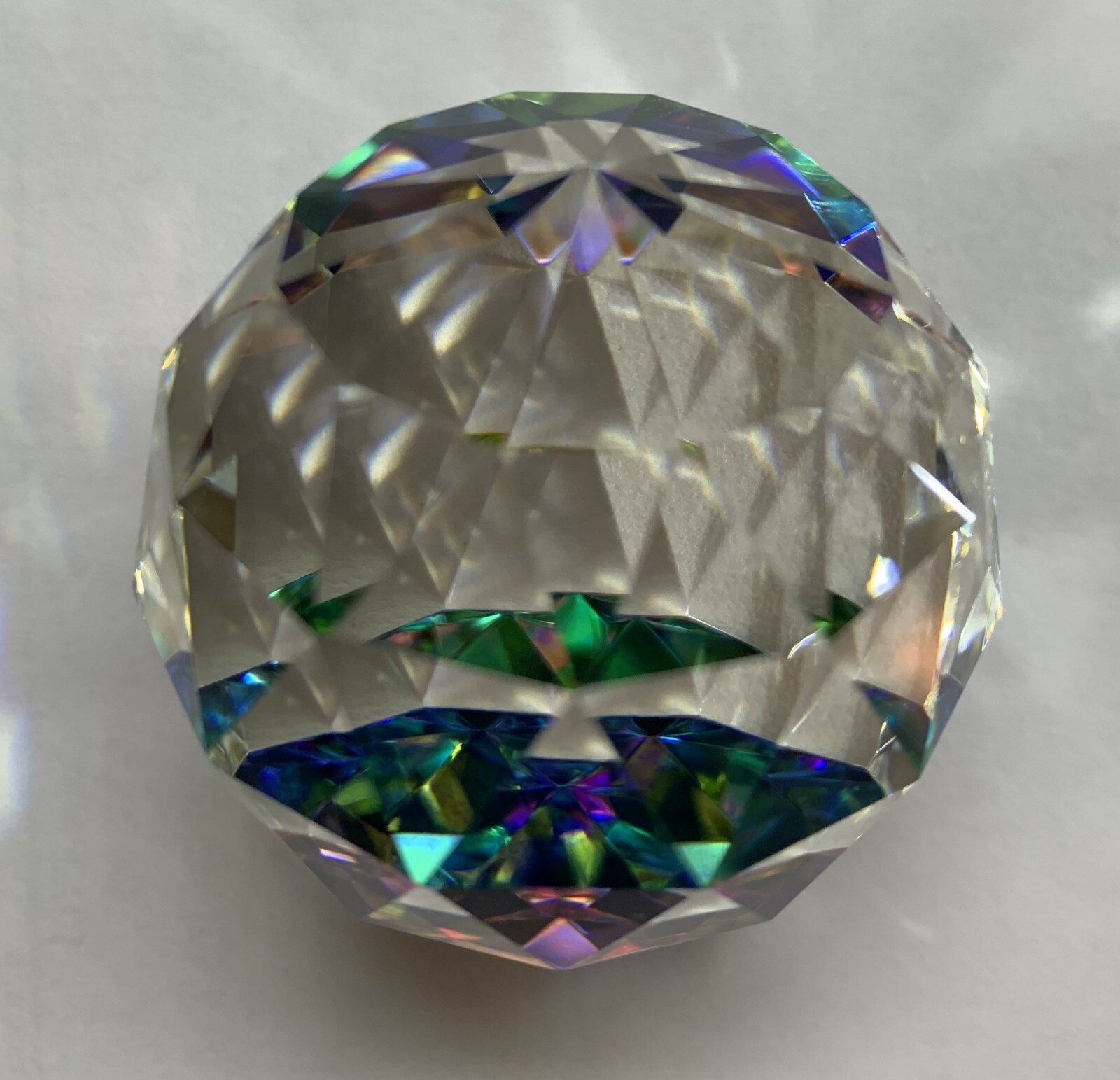 Faceted Crystal Ball/ Paperweight 20 mm Lot of 6 Pieces