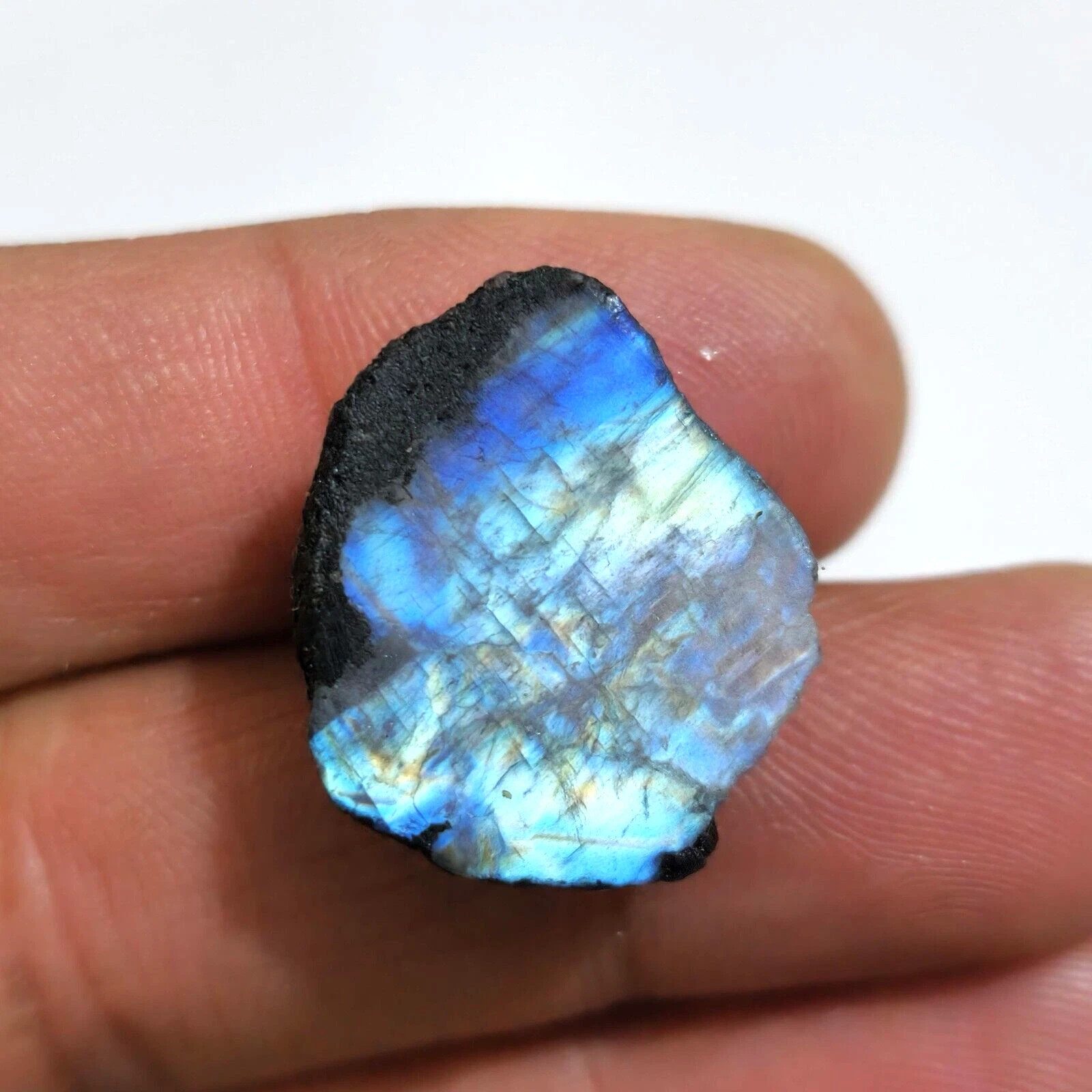 100% Natural Excellent Rainbow Moonstone Raw 33.60 Crt Moonstone Rough Jewelry
