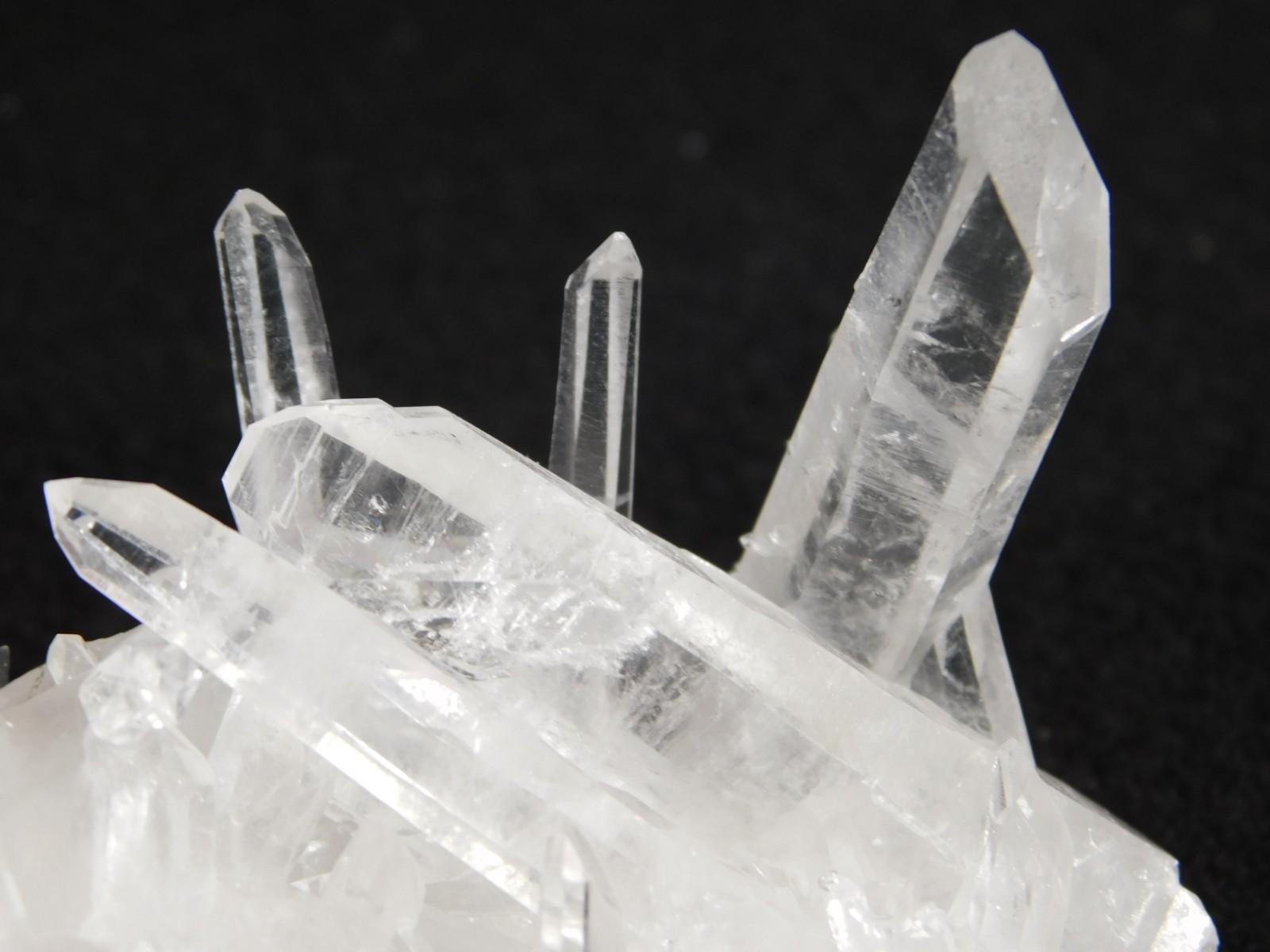 VERY TRANSLUCENT! Quartz Crystal Cluster Collier Creek ARKANSAS 61.5gr