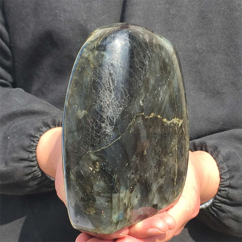 1.69kg Natural Labradorite Quartz Crystal Spectrolite Mineral Reiki healing