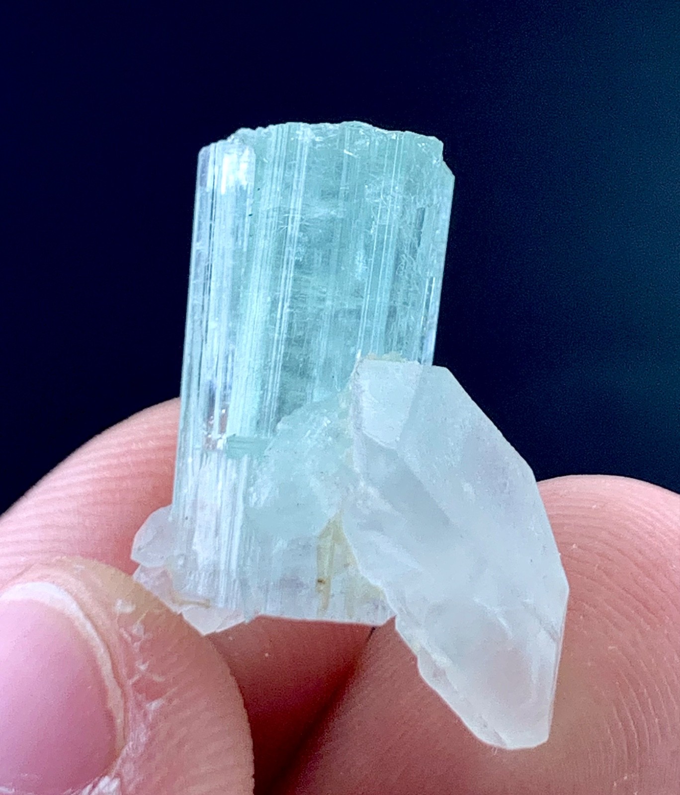 Tourmaline Crystal With Quartz From Afghanistan 18 Carat