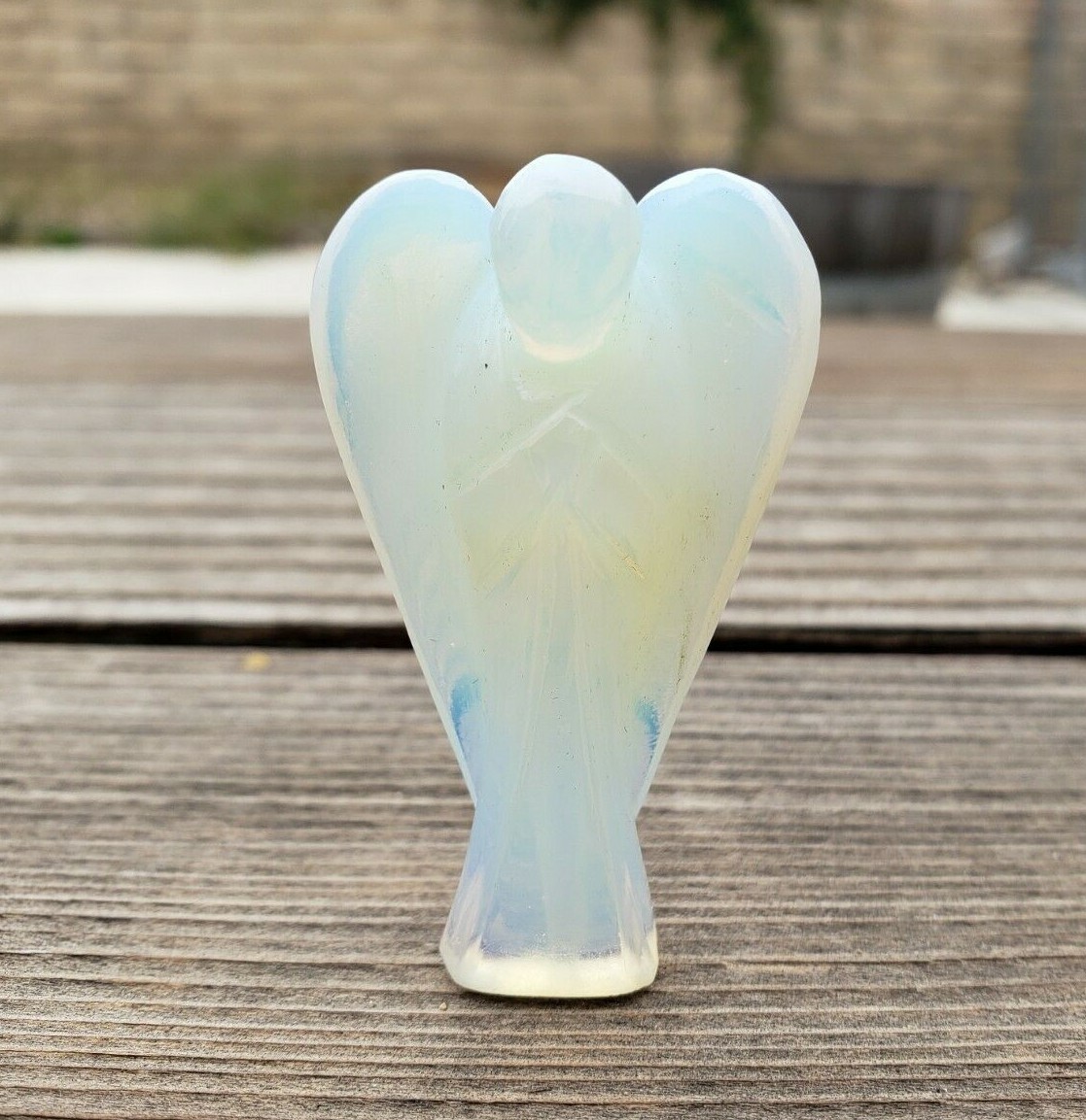 NATURAL 2″ OPALITE STONE HANDCARVED GEMSTONE ANGEL
