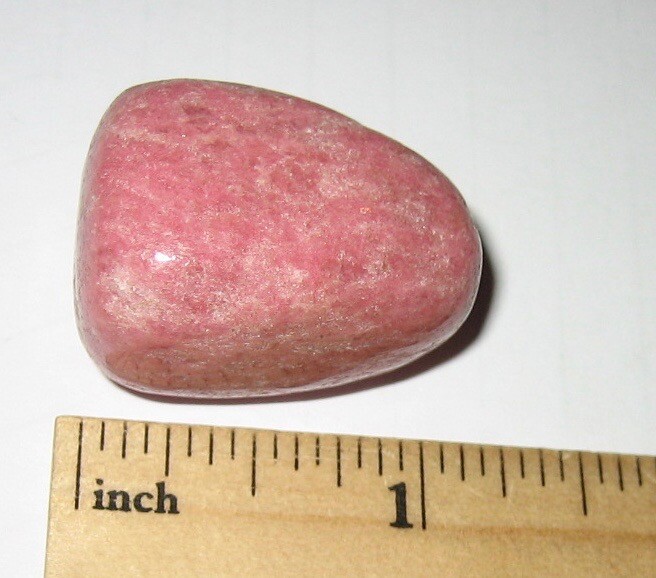 1.2″ RARE TUMBLED POLISHED NATURAL THULITE STONE MINERAL FROM NORWAY ~ 24.8g *2