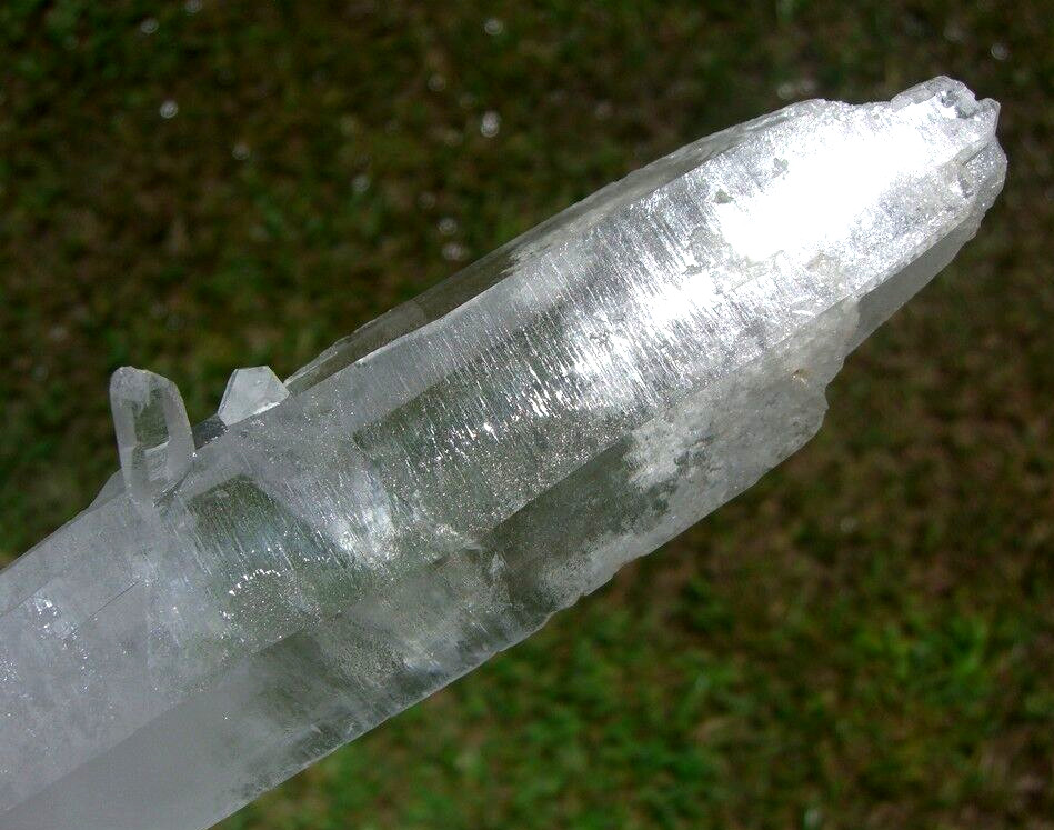 LEMURIAN Laser Quartz Crystal Point a Natural Frosted Beauty and Rare Formation
