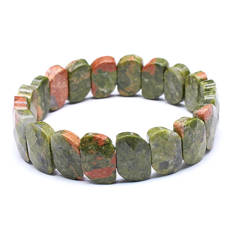 Natural heterosexual crystal healing cut tiger eye stone Indian agate bracelet
