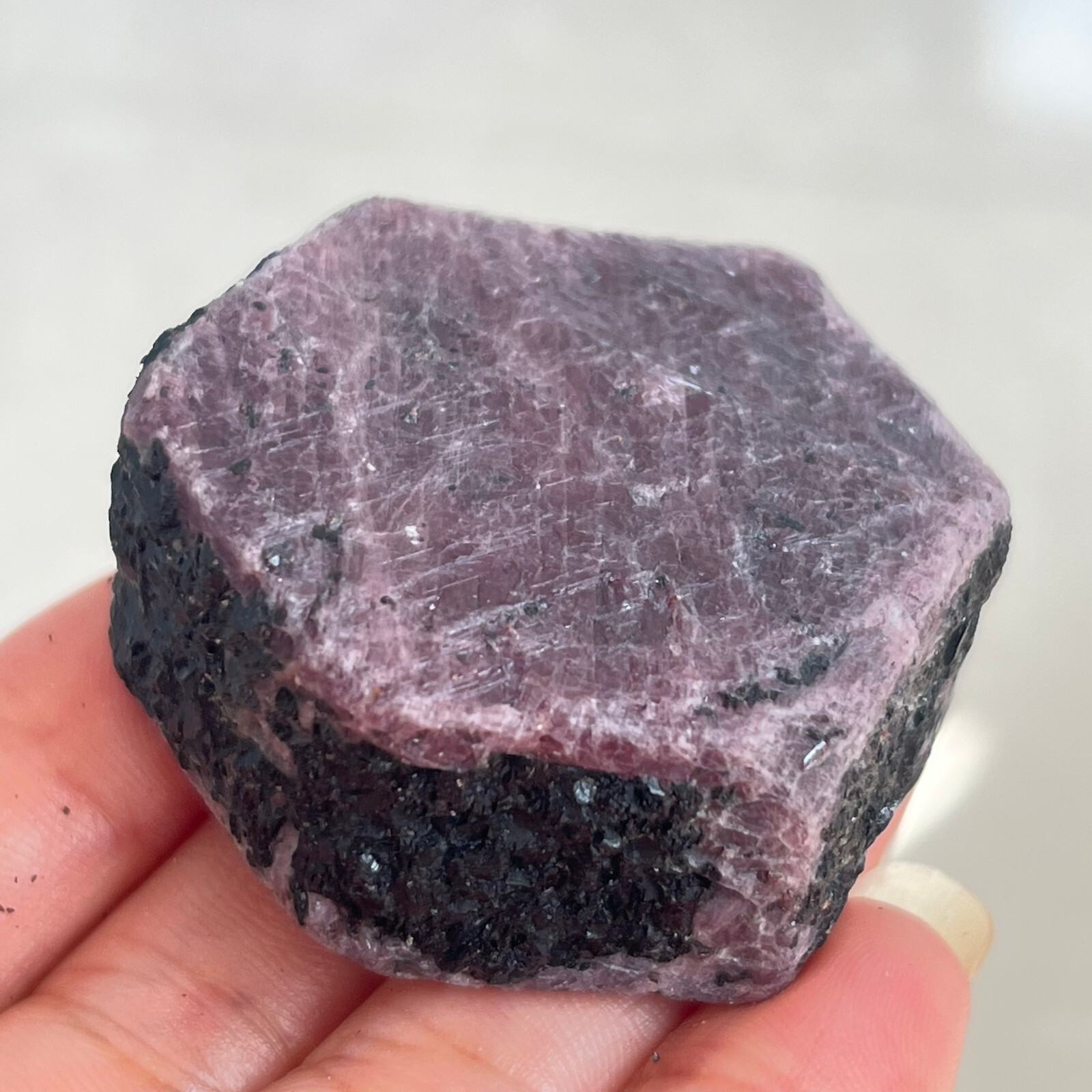 124g Natural Red Corundum Ruby Crystal Rough Mineral Specimen MD10