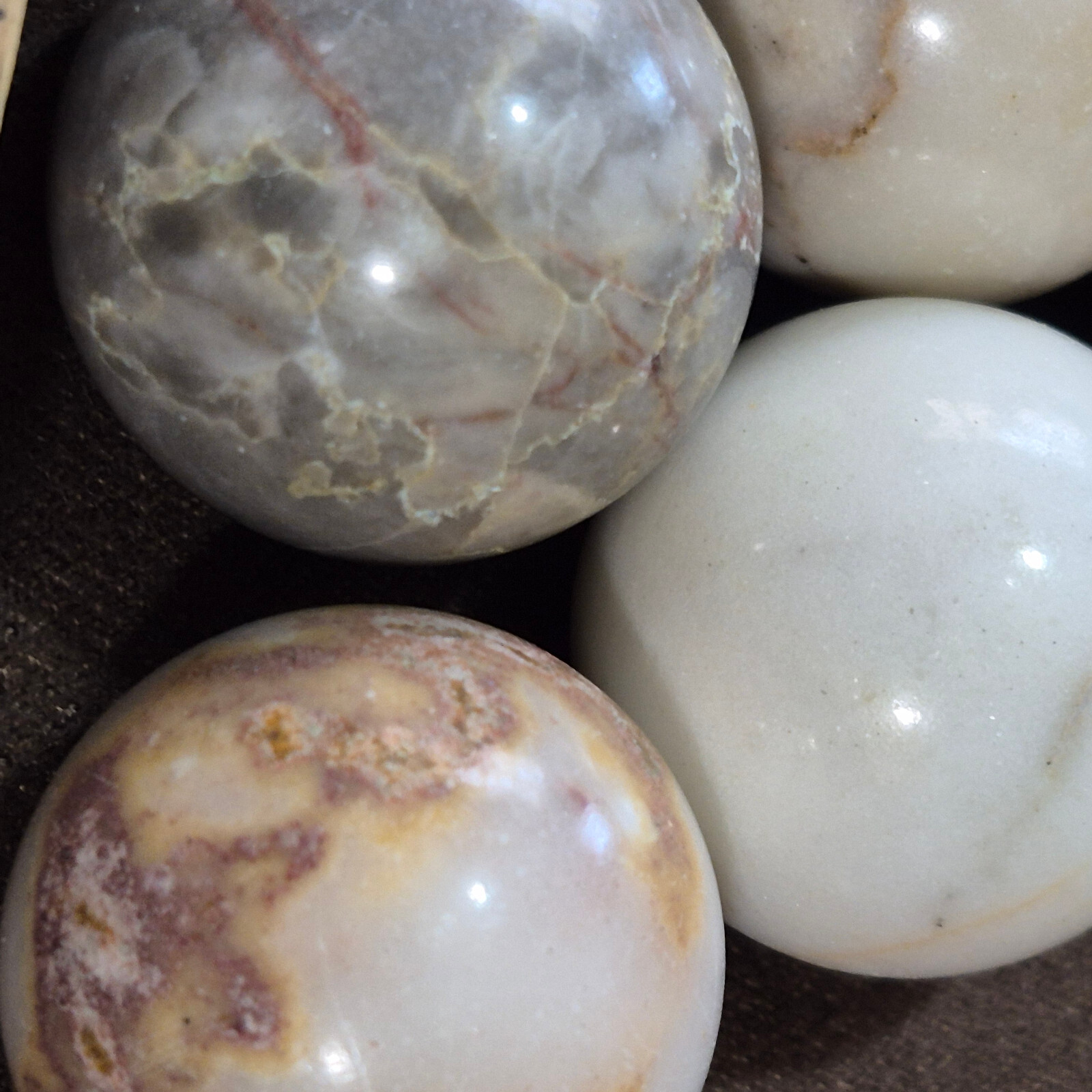 13 agate sphere massage balls