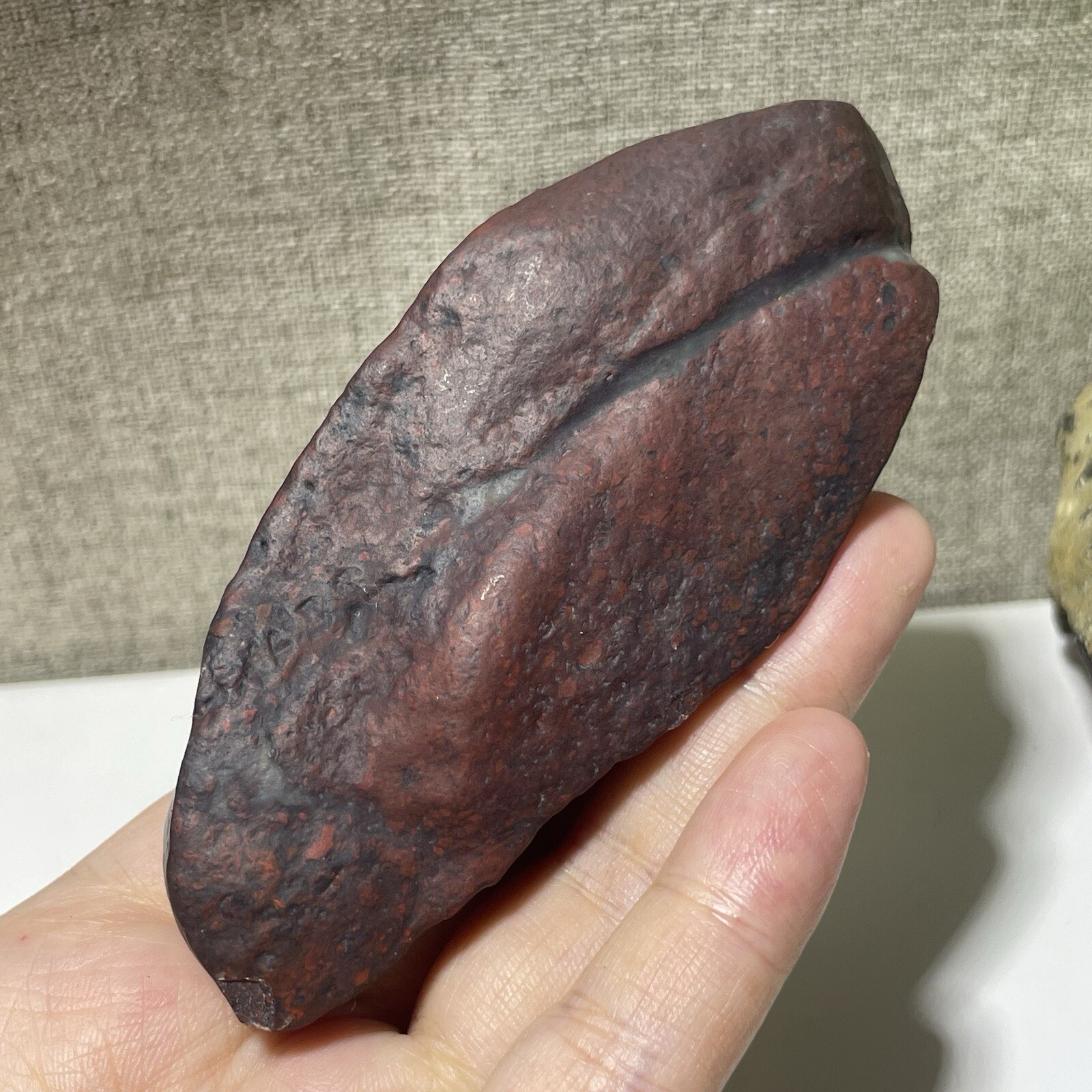 217g Natural Iddingsite meteorite specimen raw stone from China a6638