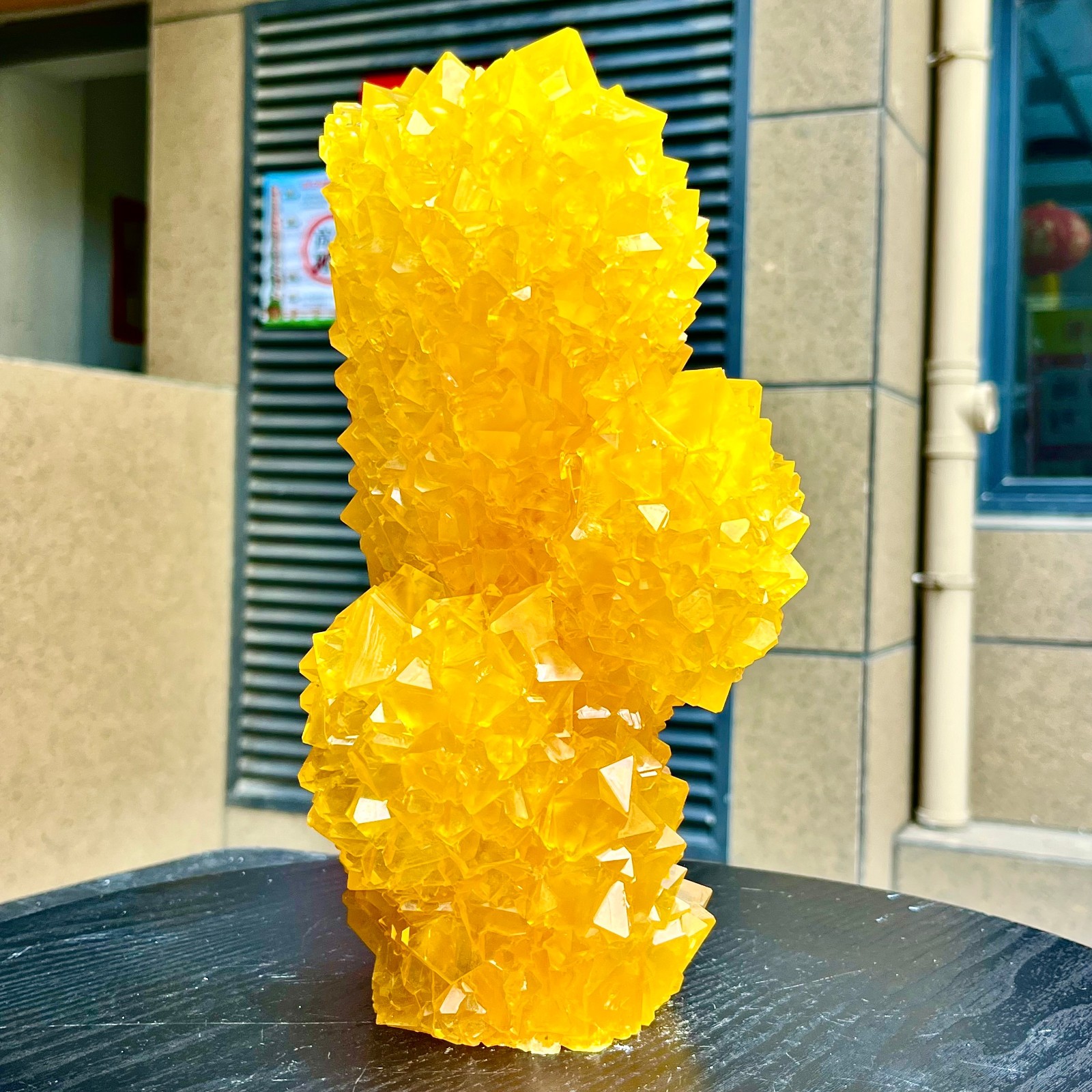 6.86LB Yellow Ghost Phantom Crystal Cluster Flower Raw Crystal Heal Quartz Decor