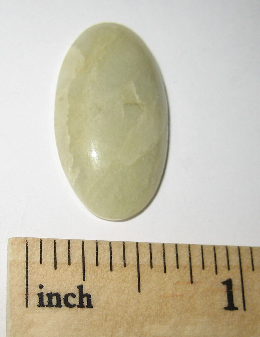 26mm HAND POLISHED NATURAL HELIODOR GOLDEN YELLOW BERYL CRYSTAL CABOCHON 2.8g 1A