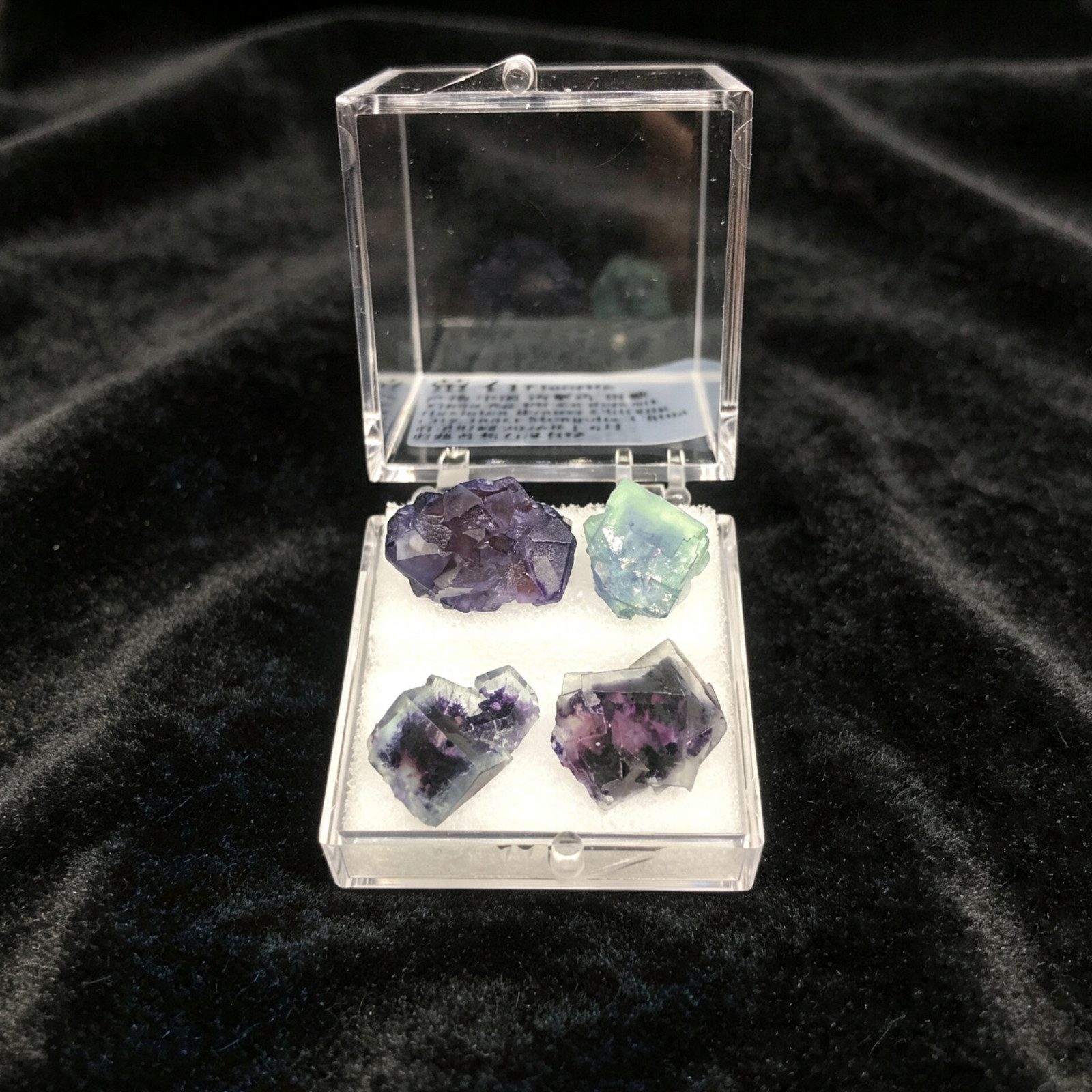 Purple Irregular Crystal Natural Fluorite Mineral Specimen Polished Quartz！