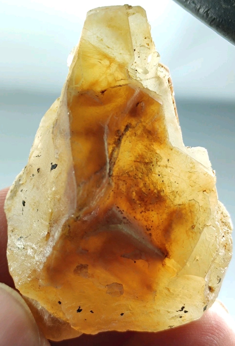 Astrophyllite included Quartz crystal From Pak. “29 gm”