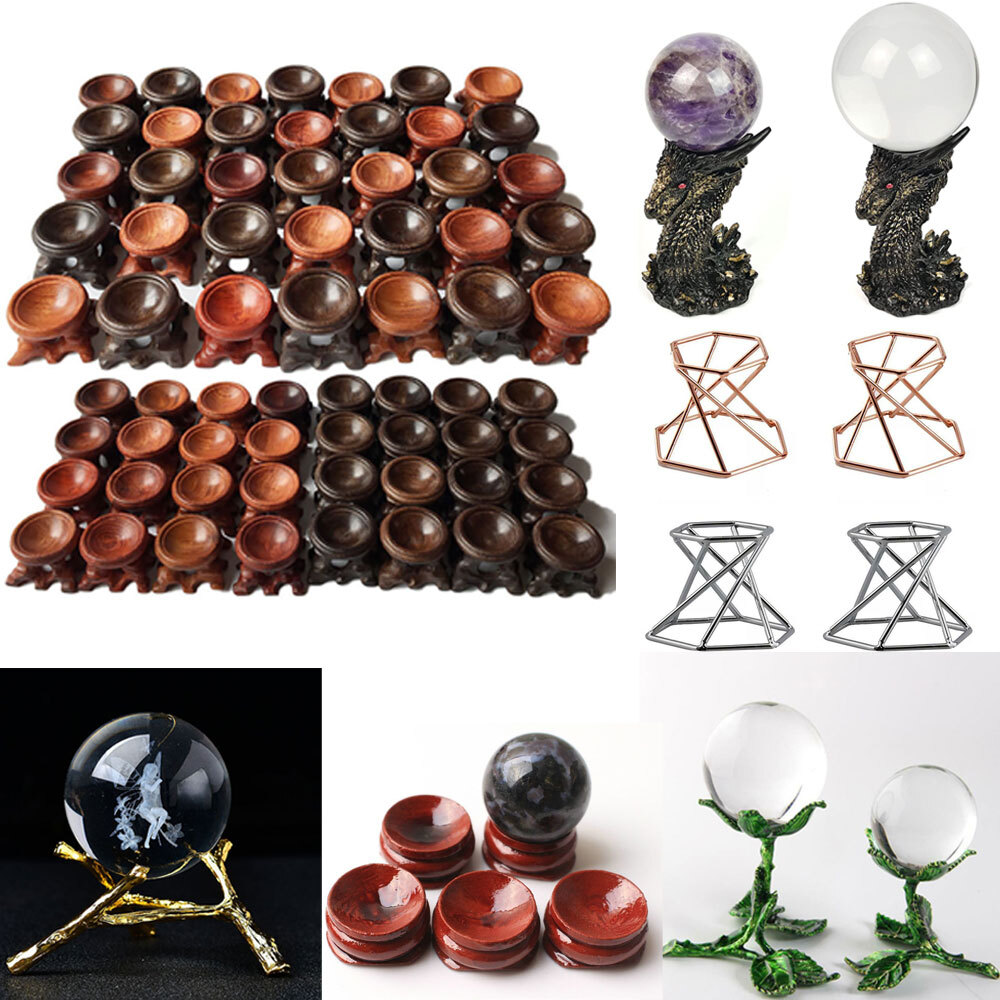 Ball Sphere Stand Display Base Crystal Jewelry Keychain Beauty Blender Ornaments