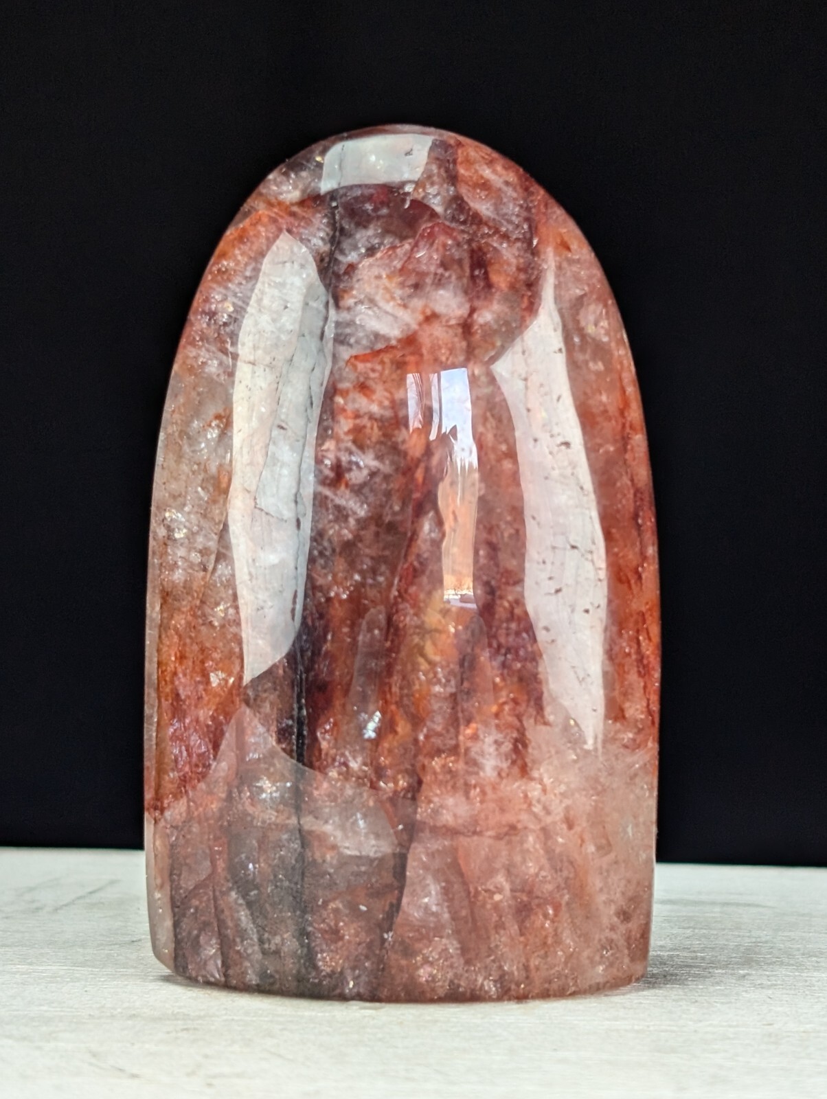 Red Fire Quartz Freeform Ornament Crystal Chakra Gemstone Reiki