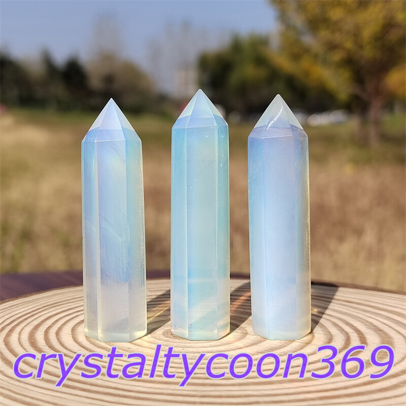 5pcs Opalite Wans Quartz Crystal Obelisk Point Tower Healing 5.5cm