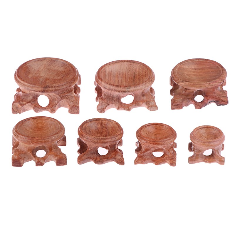 Acid Branch Wood Display Stand Base For Crystal Ball Sphere Globe Stone De_m N8
