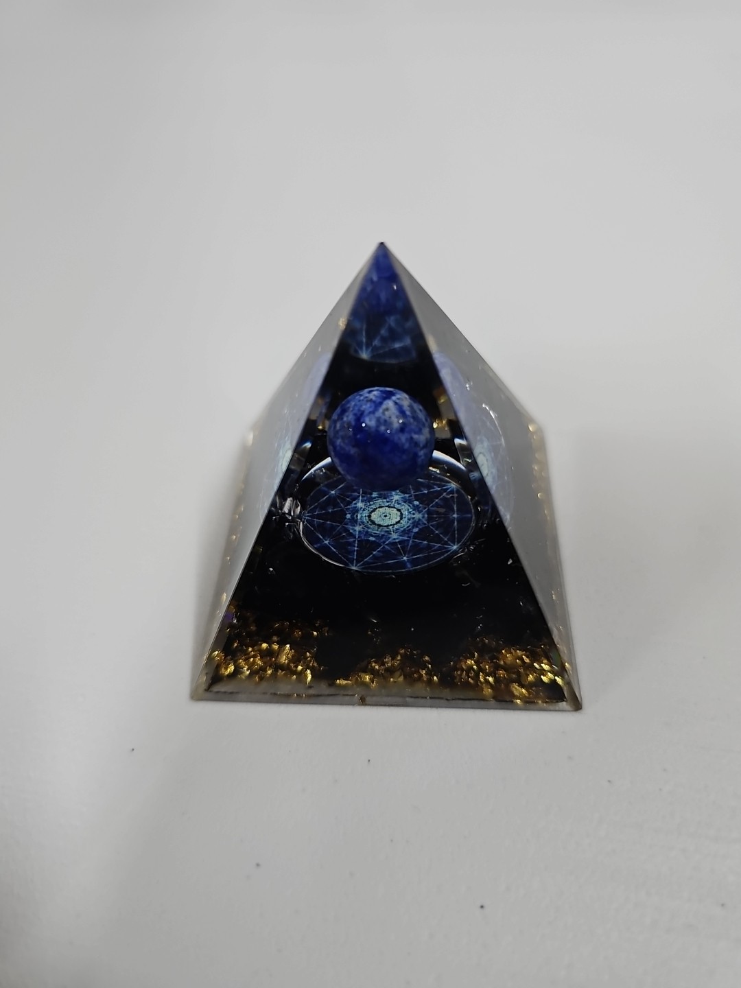 Orgone Pyramids Set Of 7 5 cm X 5 cm Multiple Colors