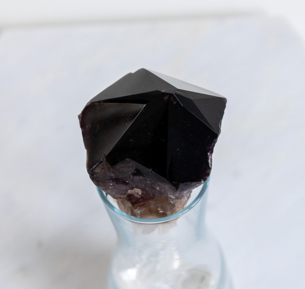Atomic Amethyst Chunky raw Root w/ Polished Point Trapiche Dragon Tooth Crystal