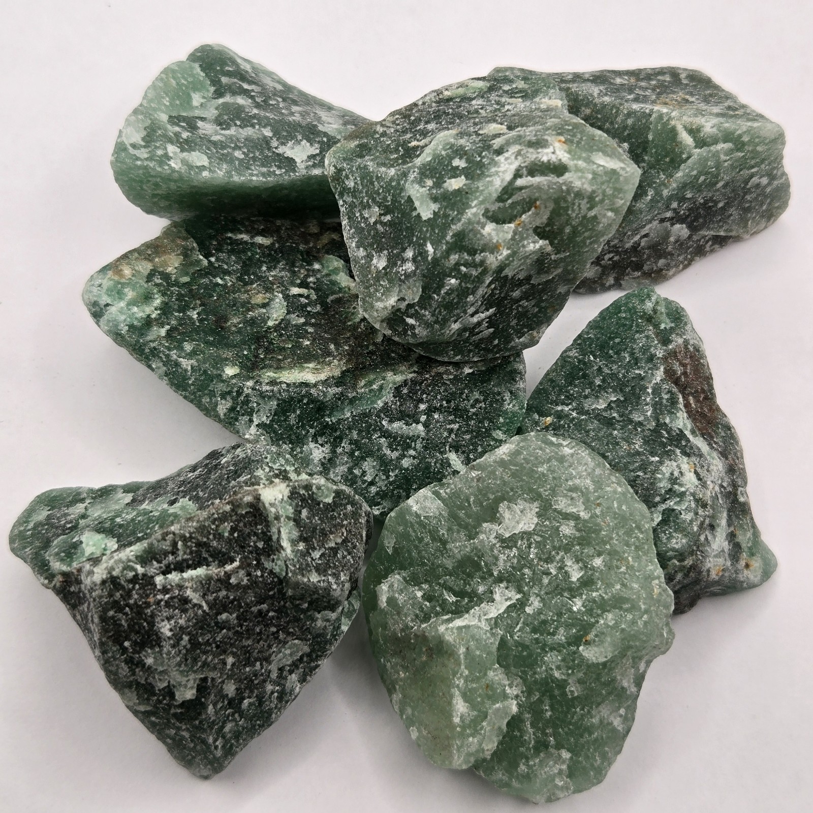 1 Lb Lot Of 1 To 2 Inches In Size Green Quartz Rough For Tumbling