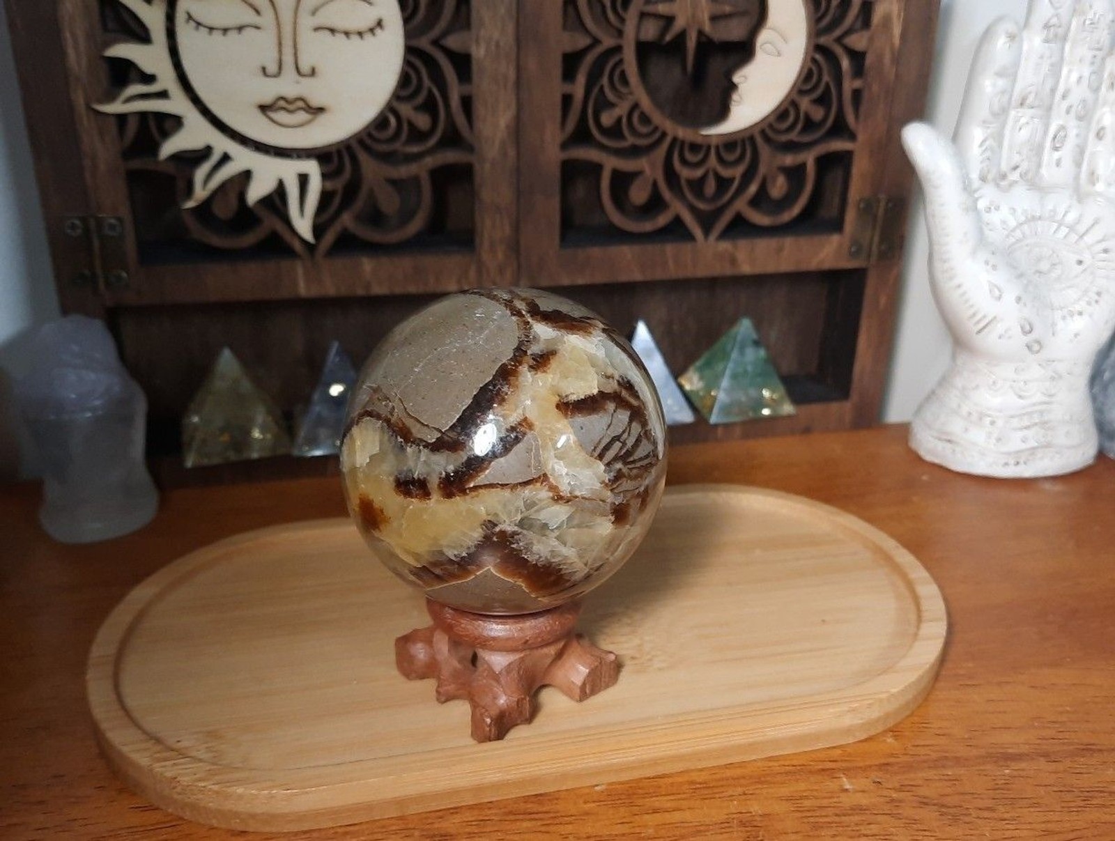 Dragon Septarian Quartz Crystal Sphere