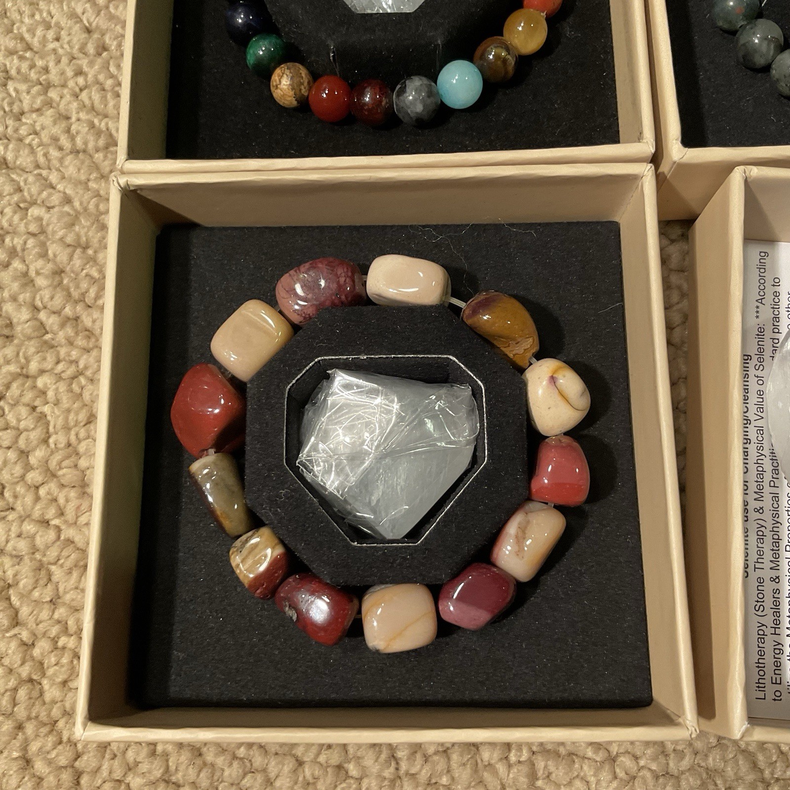 ZENERGY GEMS™ Set Of (4) Bracelets And Heart