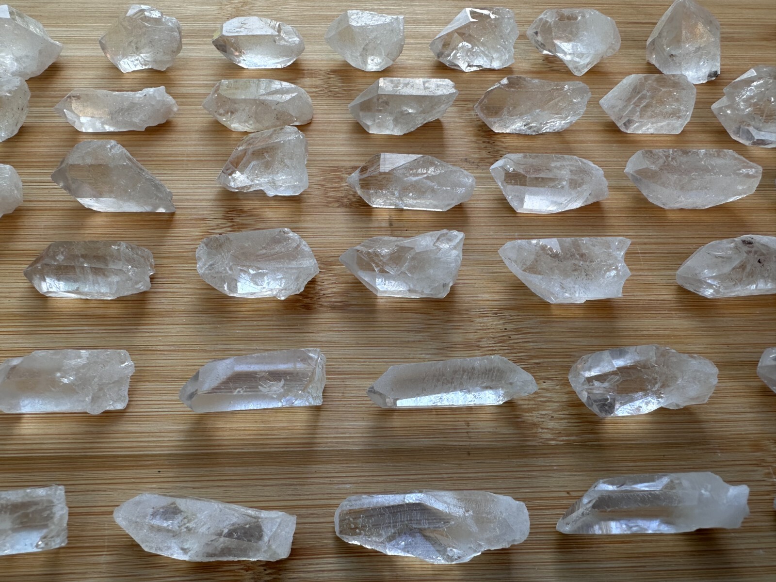 0.75″ – 1.5″ Small Rough Clear Quartz Point, Raw Healing Crystals, Wholesale Lot