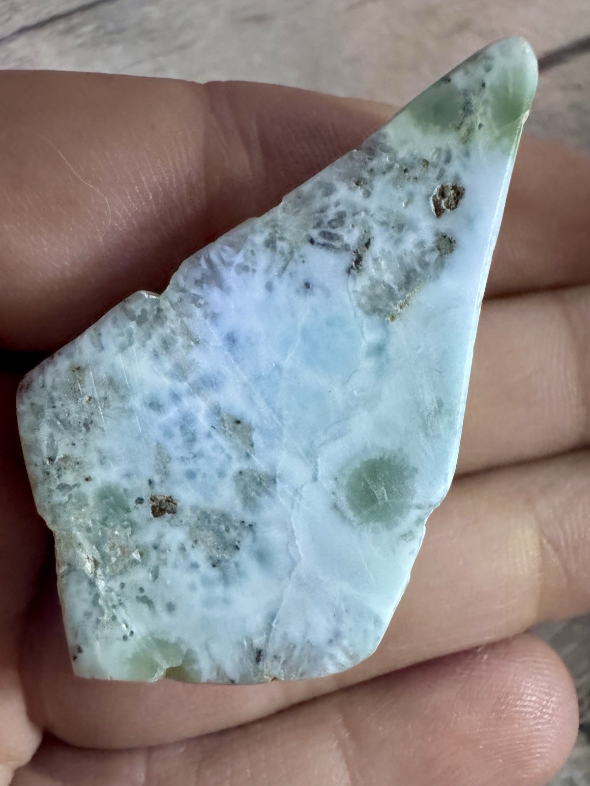 Beautiful Dominican Republic Larimar 17 Grams.