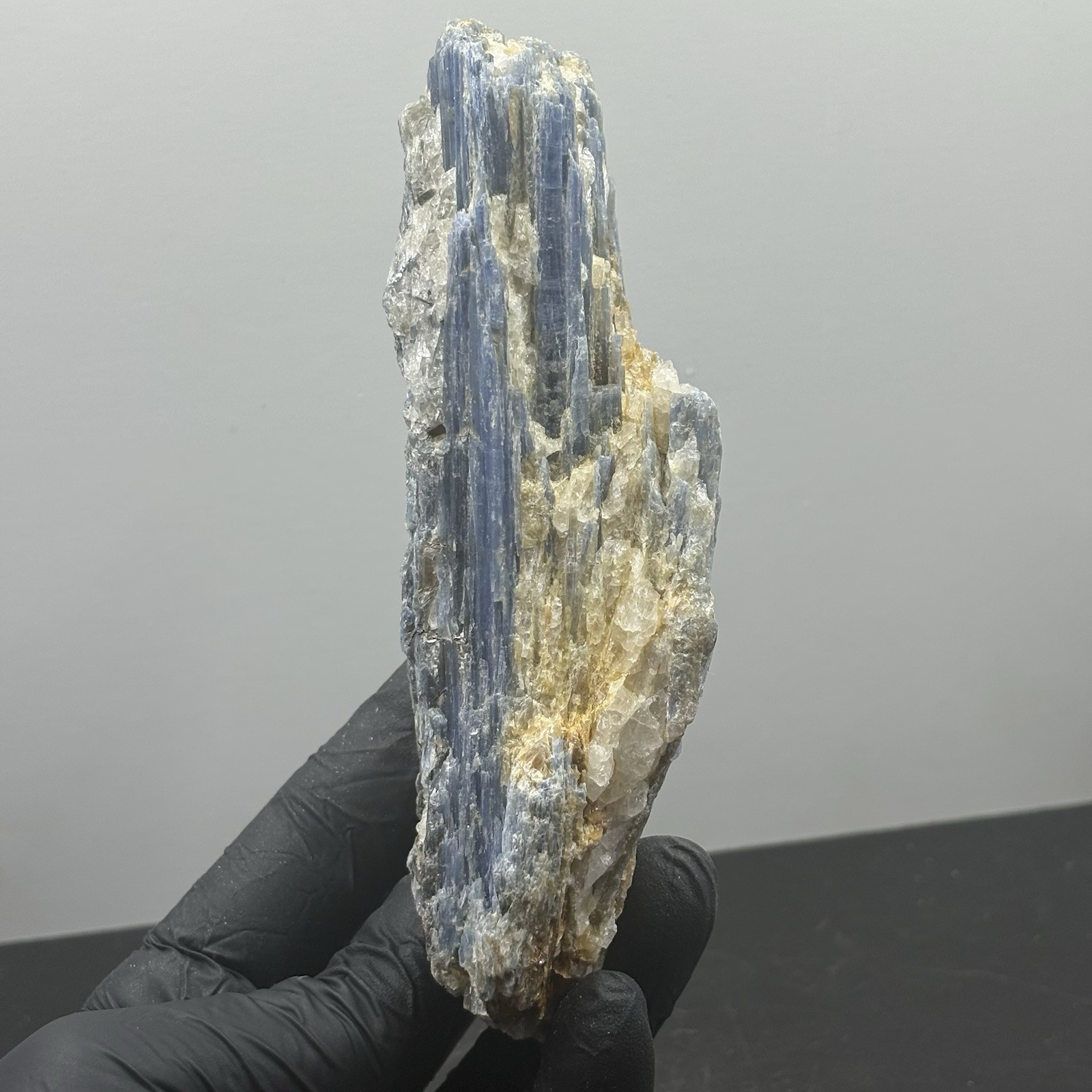 Natural beautiful Blue KYANITE with Quartz Crystal Specimen