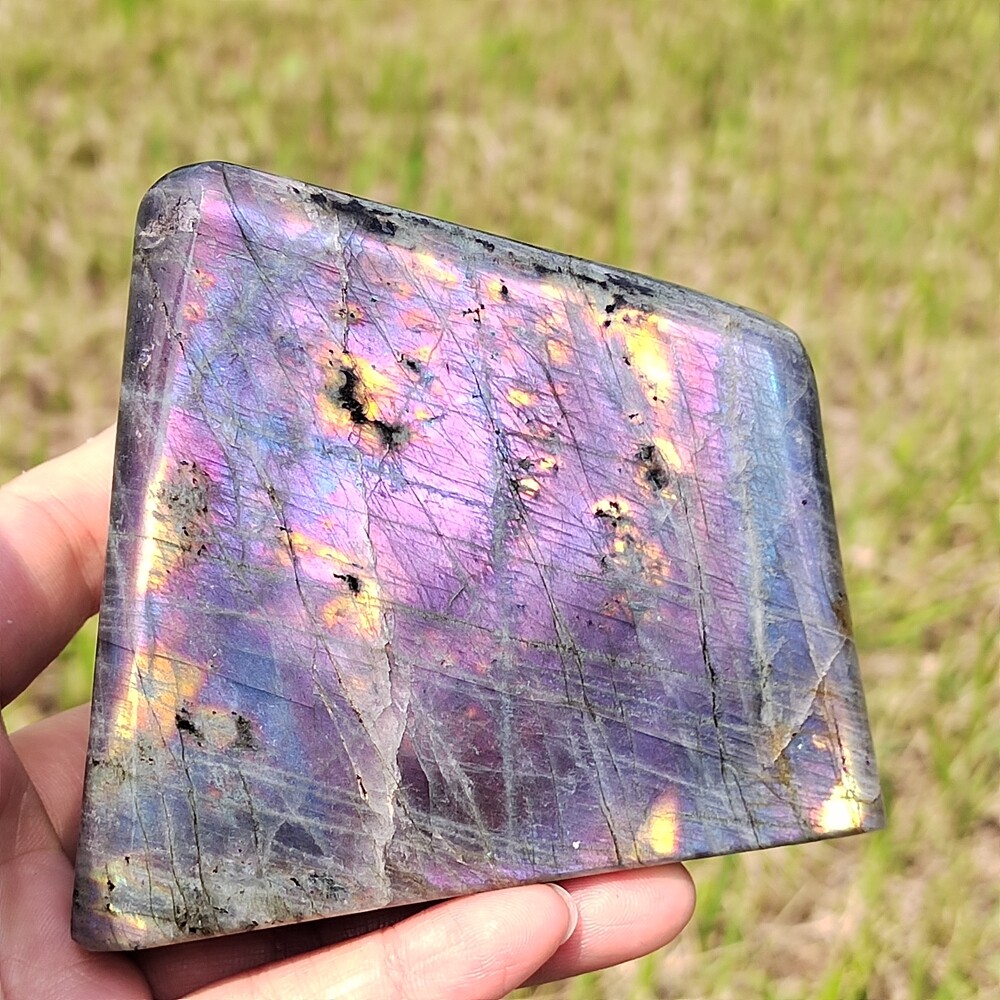 AAA+Natural Labradorite Quartz Crystal Spectrolite Mineral Specimen Healing 694g