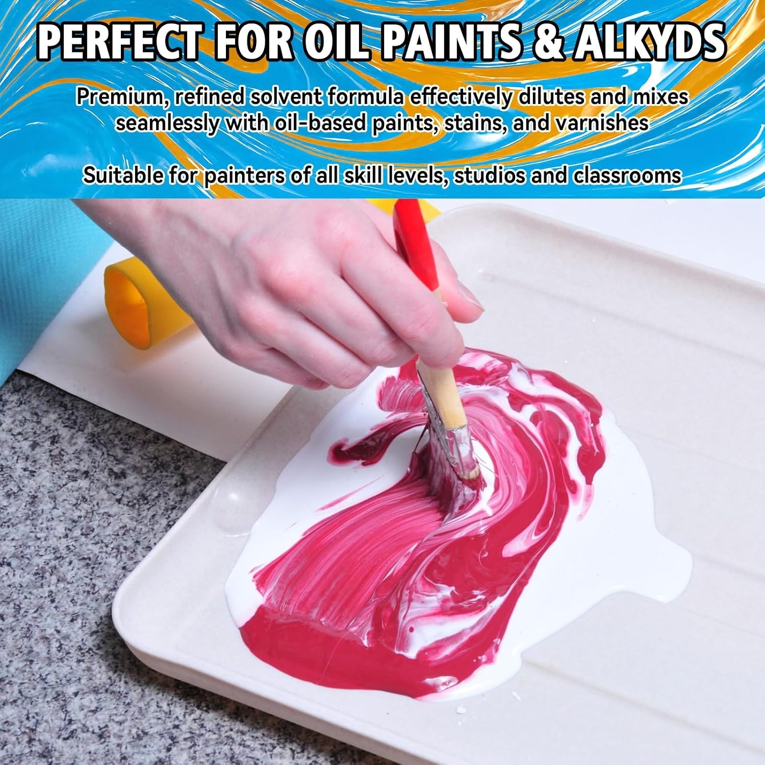 Odorless Mineral Spirits 100ml Paint Thinner for Oil Painting Solvent