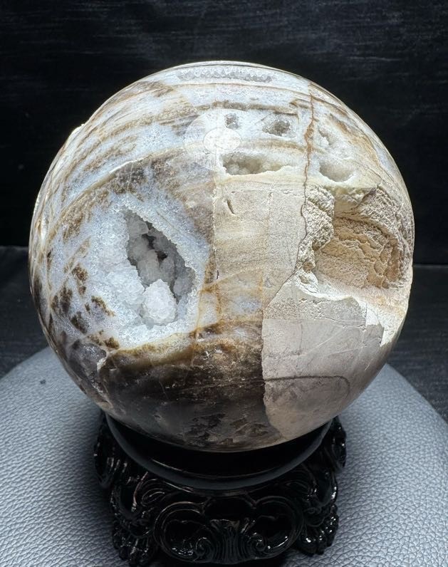 2.2LB Natural crystal sphalerite Sphere Treasure Ball gift reiki Healing