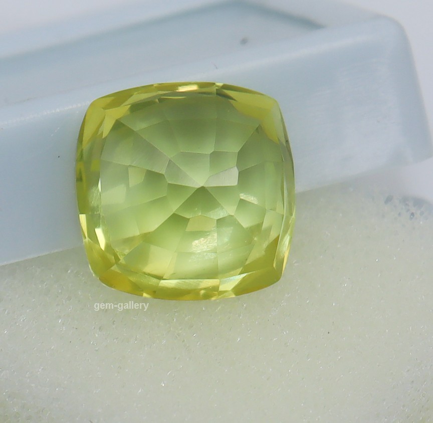 Natural Yellow Sapphire Cushion Cut Certified Loose Gemstone 10 Ct