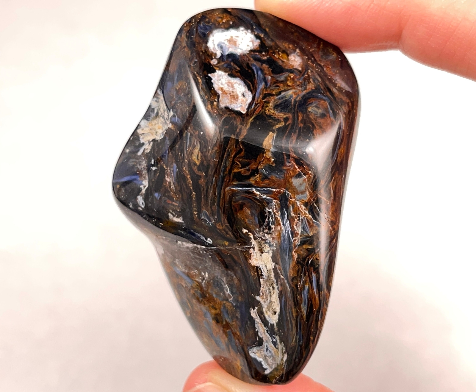 PIETERSITE Tumbled Stone – Tigers Eye, Housewarming Gift Rustic Home Decor 52343