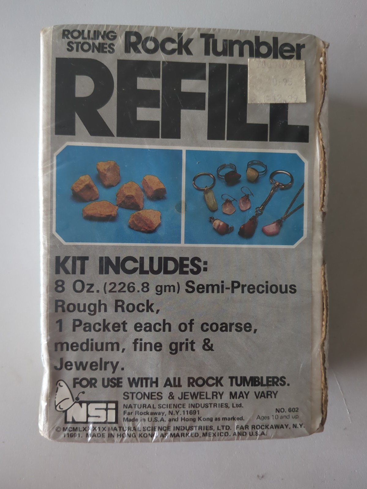 Rolling Stone Rock Tumbler Refill Kit Polish Semi-Precious Stones SEALED; VTG; S