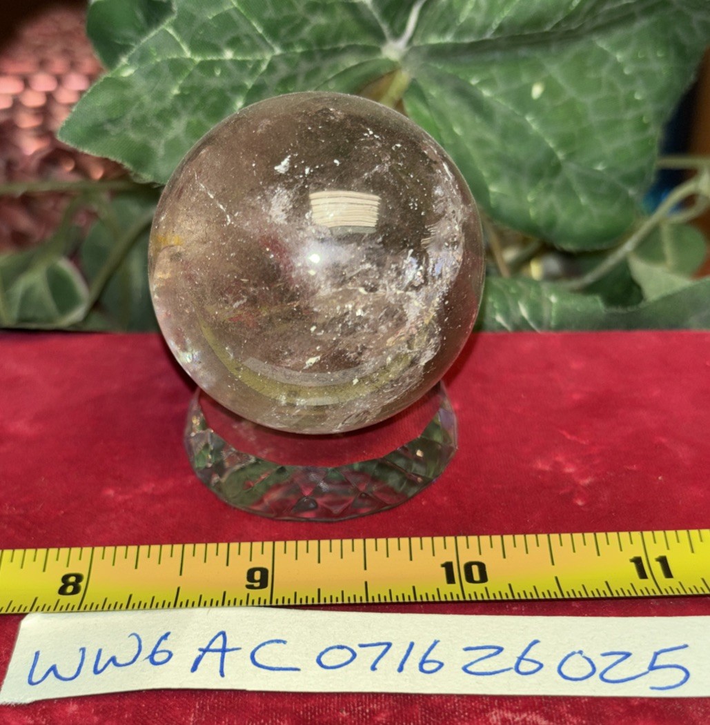 100 % Natural Quartz Crystal Ball 153 Grams