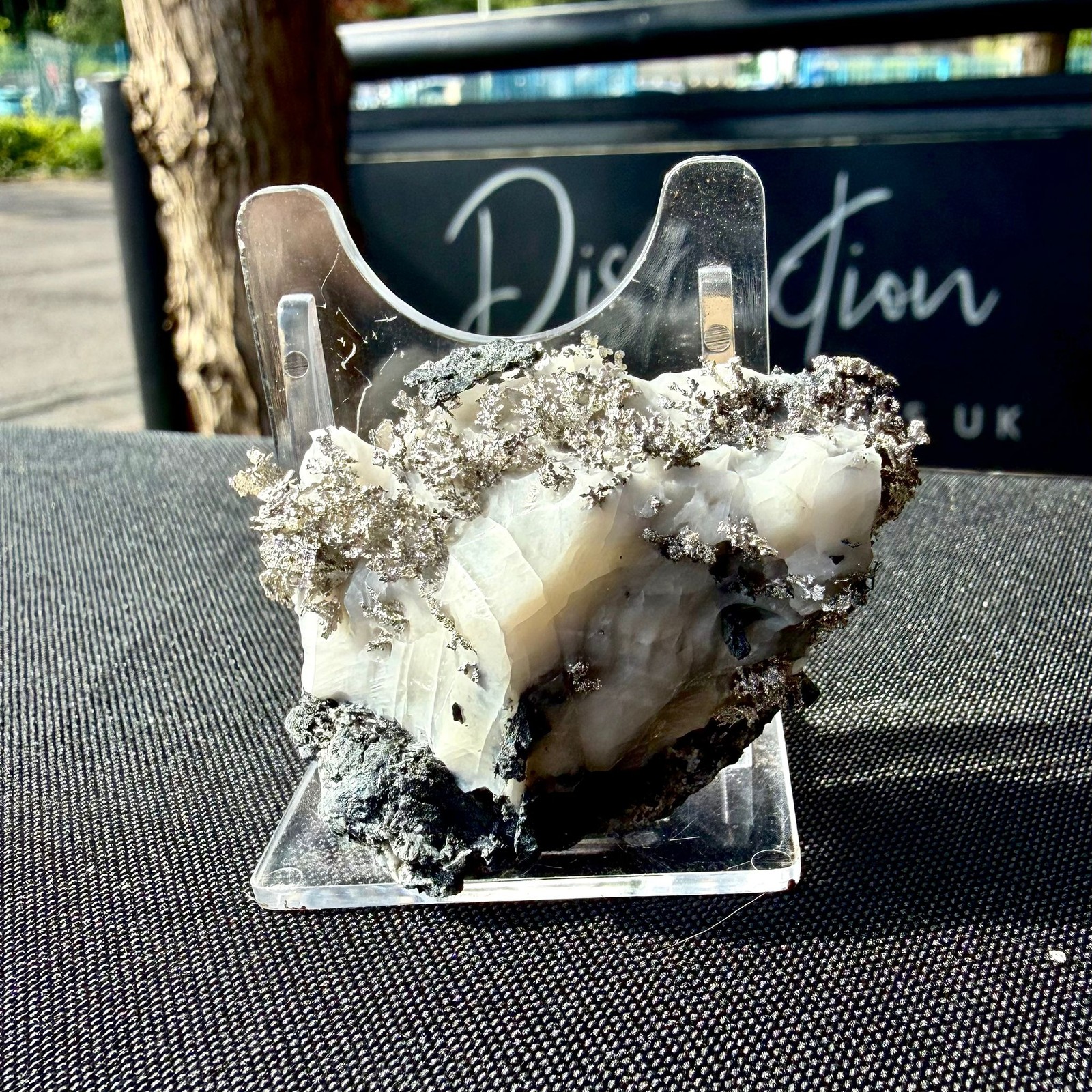 Natural Native Silver on Calcite Matrix | Collectors Mineral Specimen (B1 #3)
