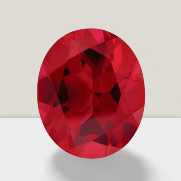 Ruby Oval Cut Gemstone 2.1 Cts – 10×8 mm Flawless Loose Gem