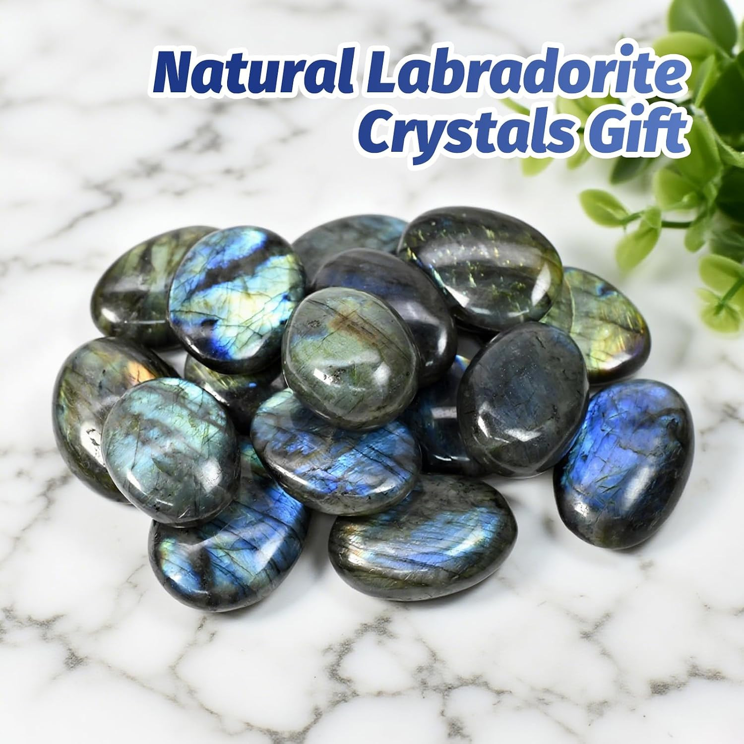 4-6PCS Gemstone Labradorite Crystals, Irregular Shaped Labradorite Healing Stone