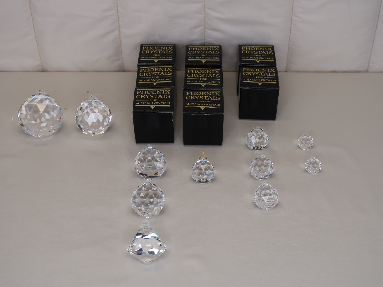Phoenix Crystals – 19 faceted crystal prisms