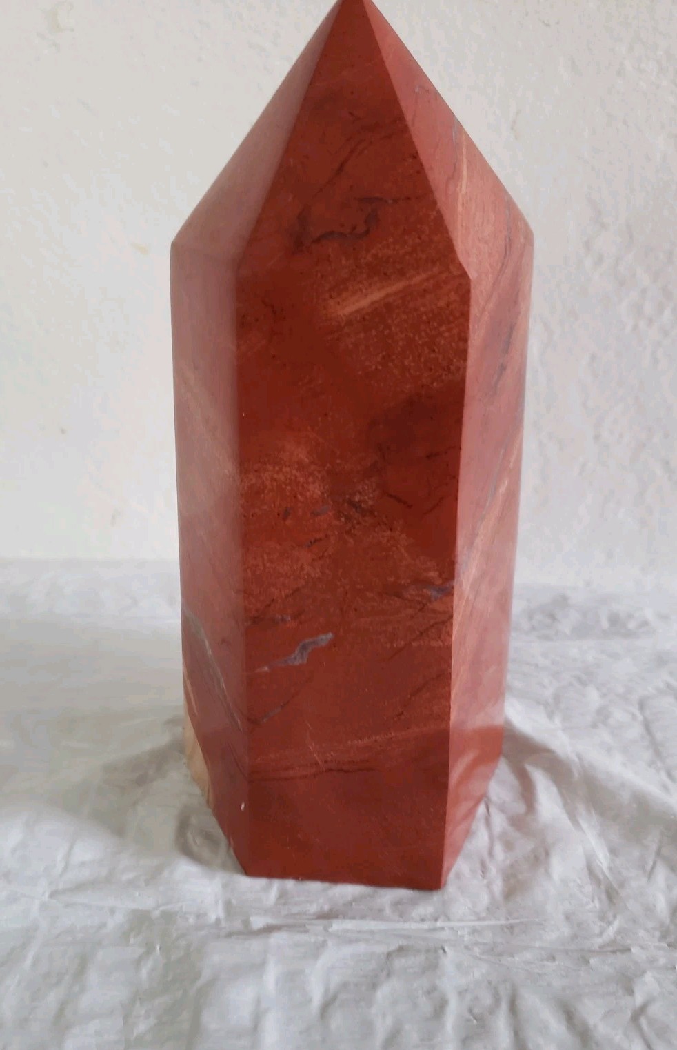 7.5″ Red Jasper Crystal Tower 4lb 12oz Weight Multicolored Rare