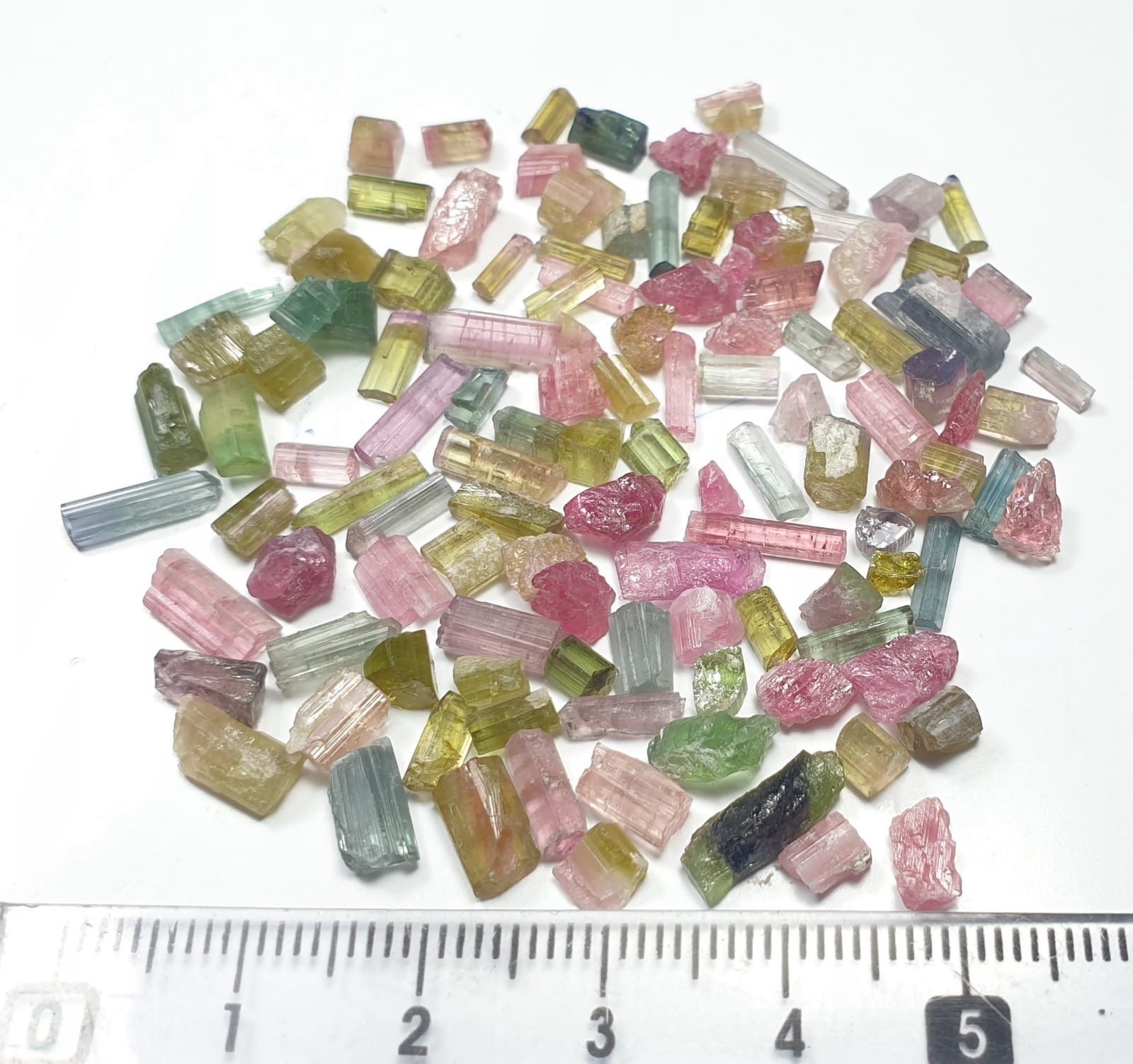 8 items per paiket Natural Multiple Colour Tourmaline Jewellery Size Lot