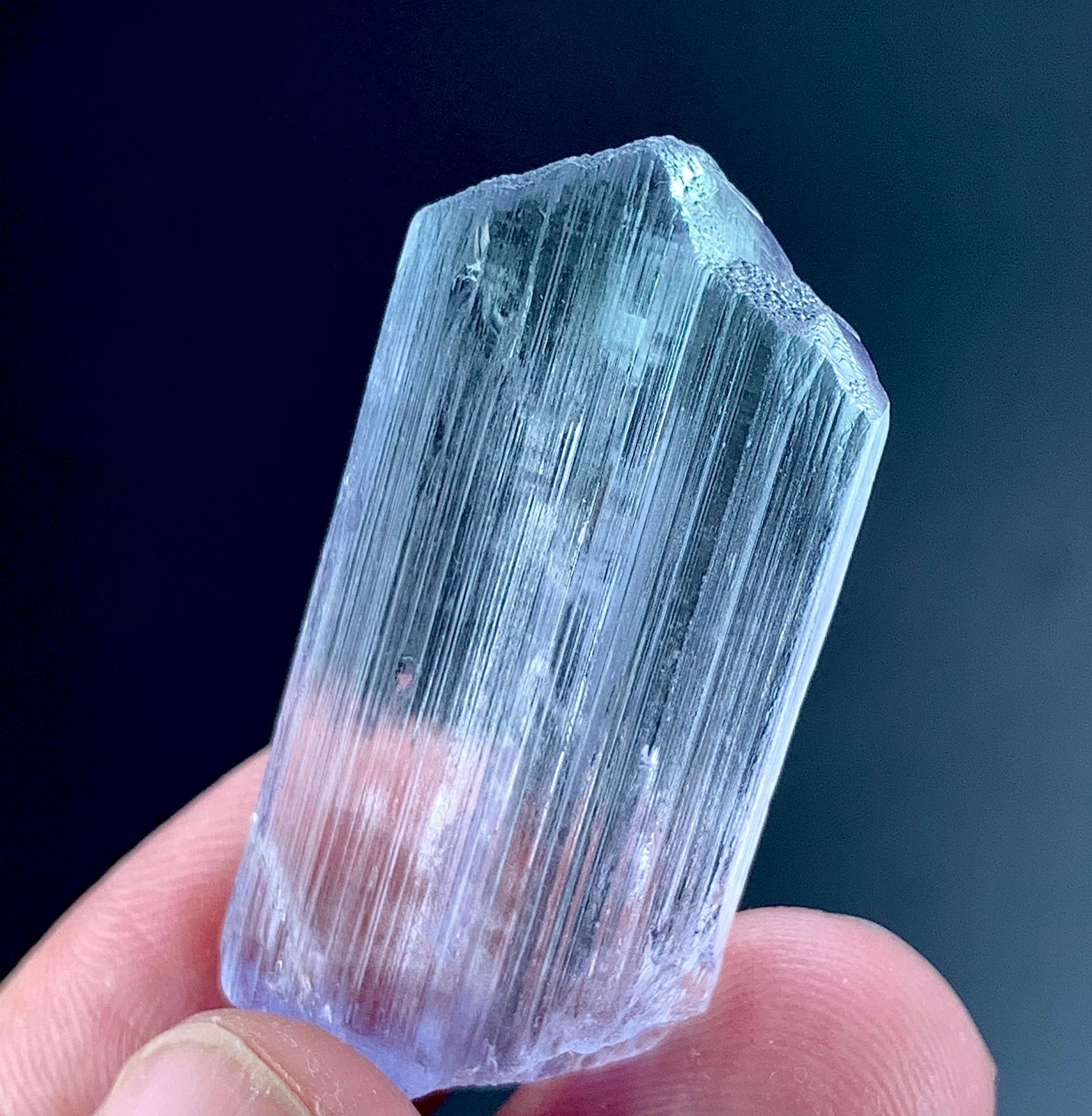 47 Carat Natural kunzite Crystal Specimen From Afghanistan