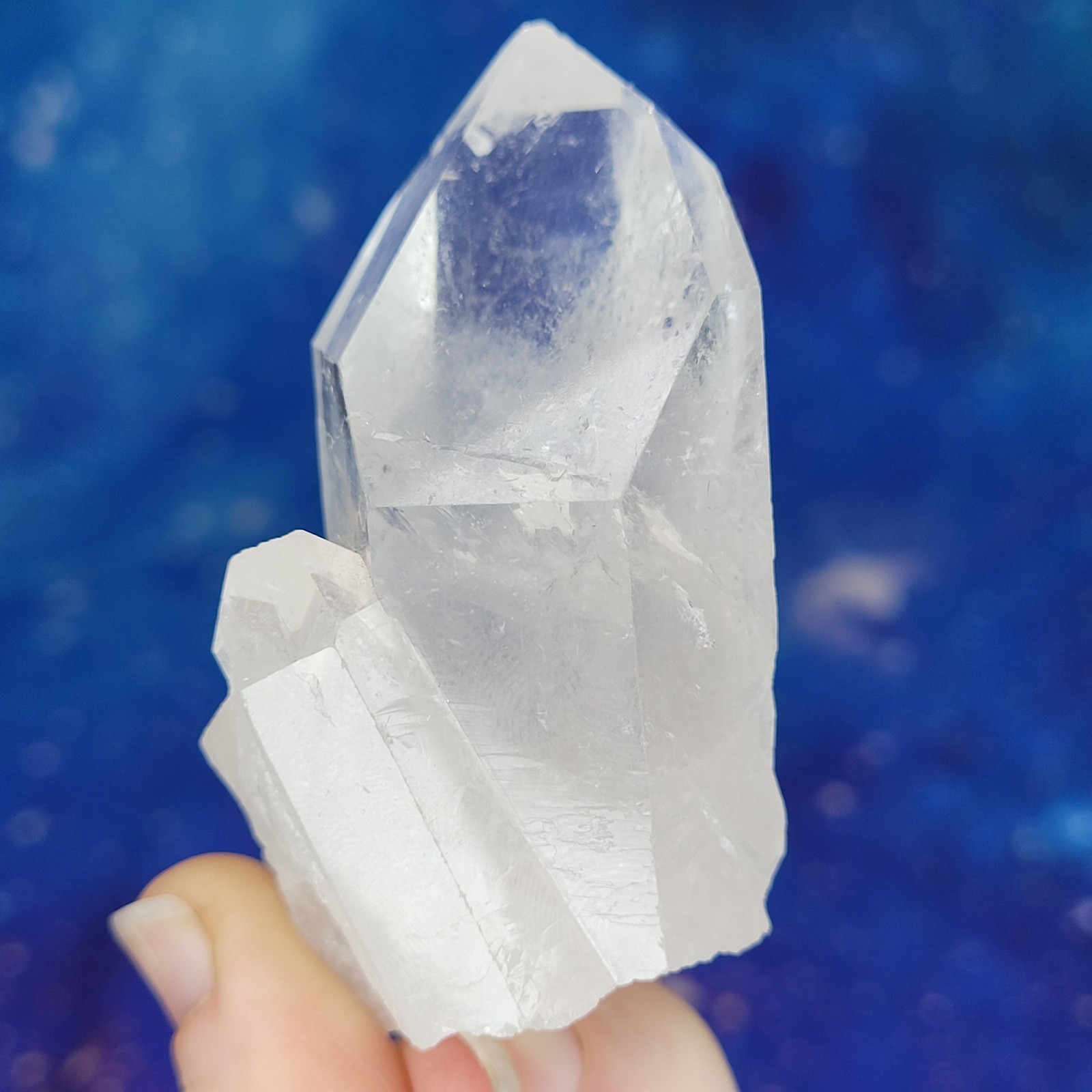 Crystal Clear Quartz Point Cluster AA Grade 87g Natural 2.7 Brazil Healing