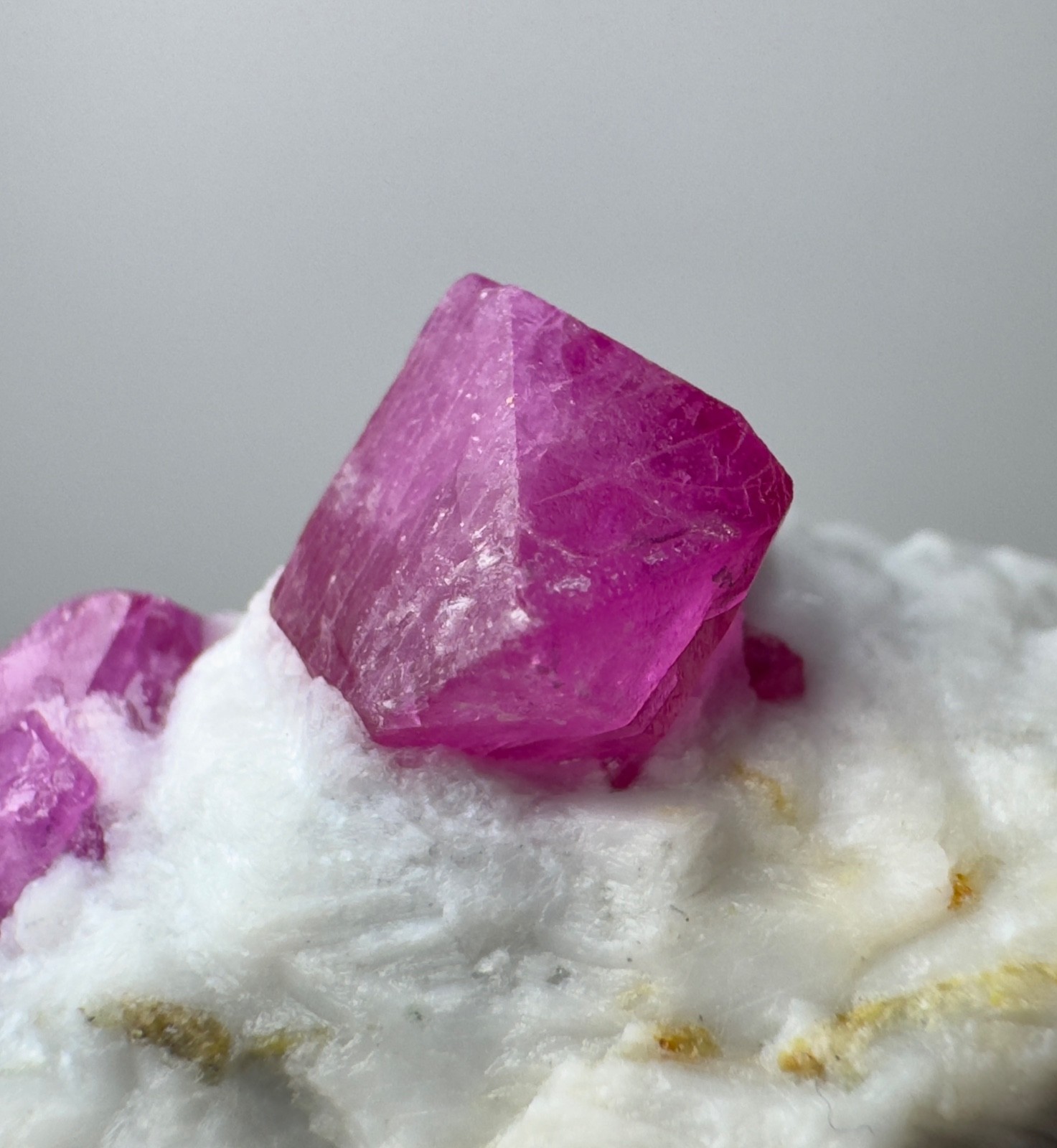 147 Ct Natural Ruby Crystal On Matrix From Jegdalak Afghanistan